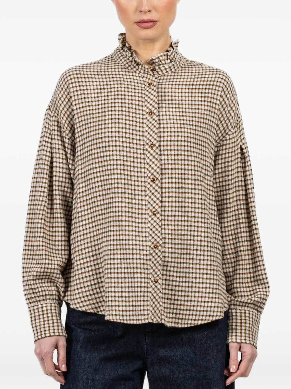 Jensen check-pattern shirt - 1
