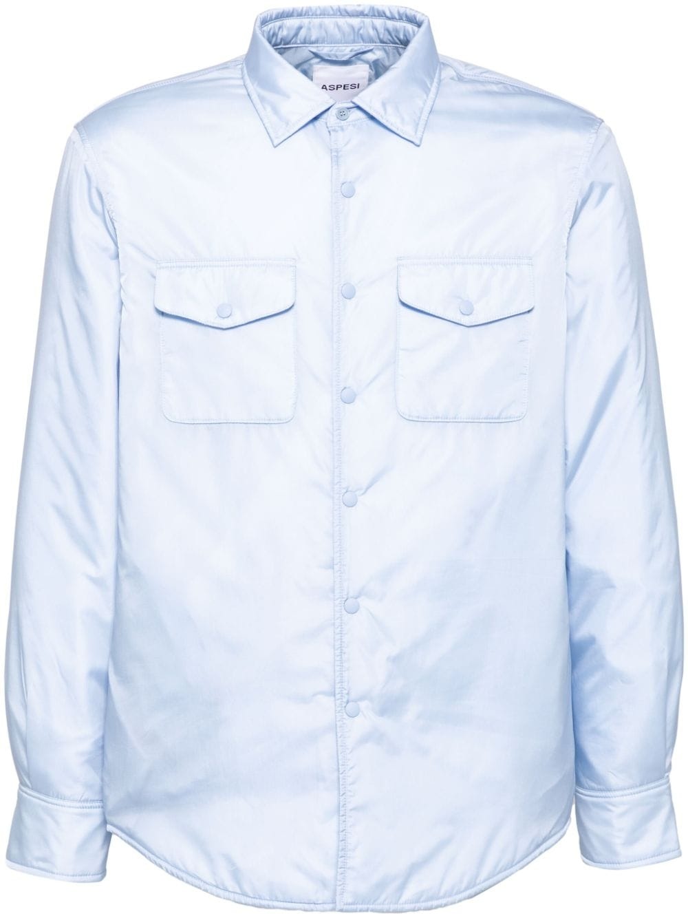 long-sleeved shirt jacket - 1
