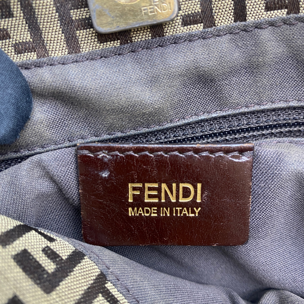 Fendi Beige Zucchini Fabric Shopper Bag - 9
