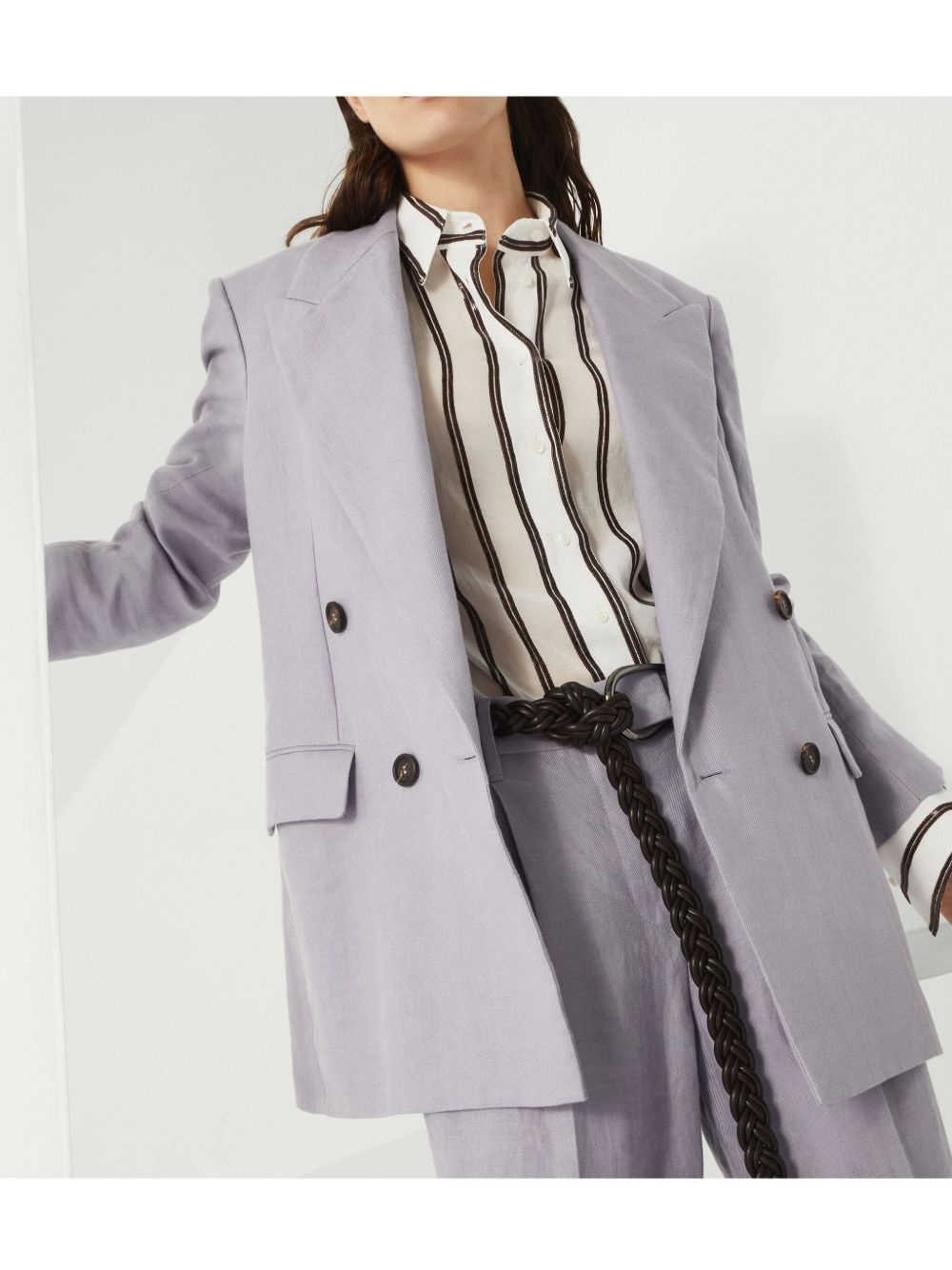 gabardine blazer - 6