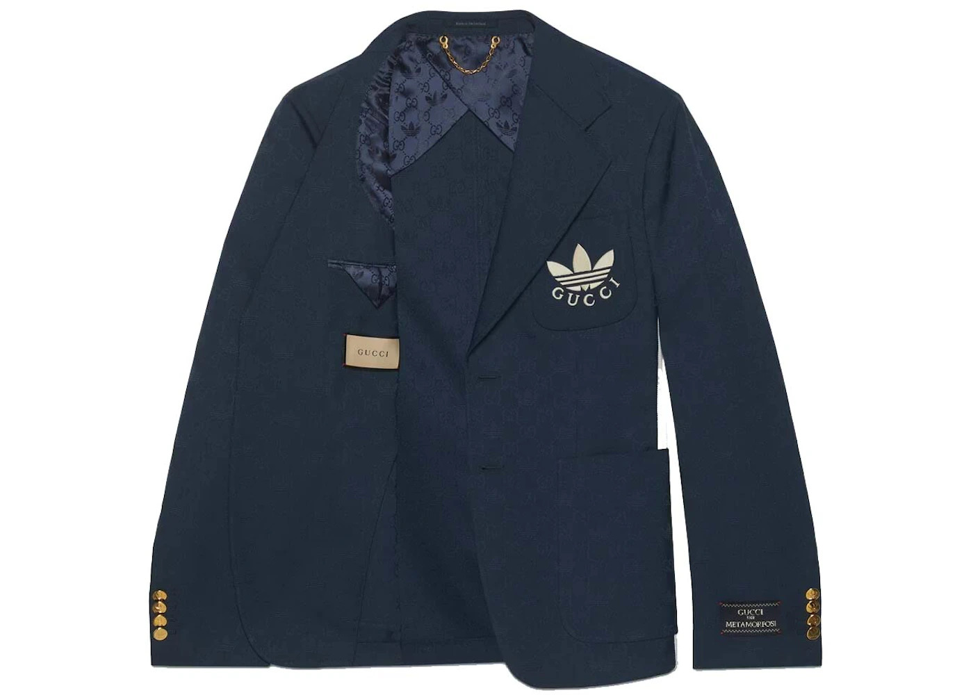 Gucci x adidas Polyester Formal Jacket Dark Blue - 2