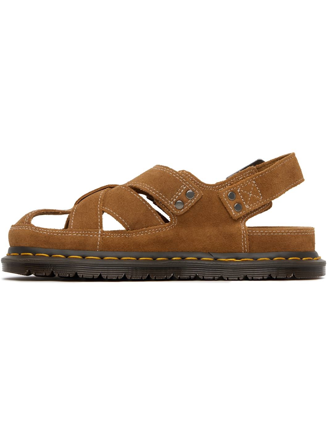 Tan Archive Fisherman Suede Sandals - 3