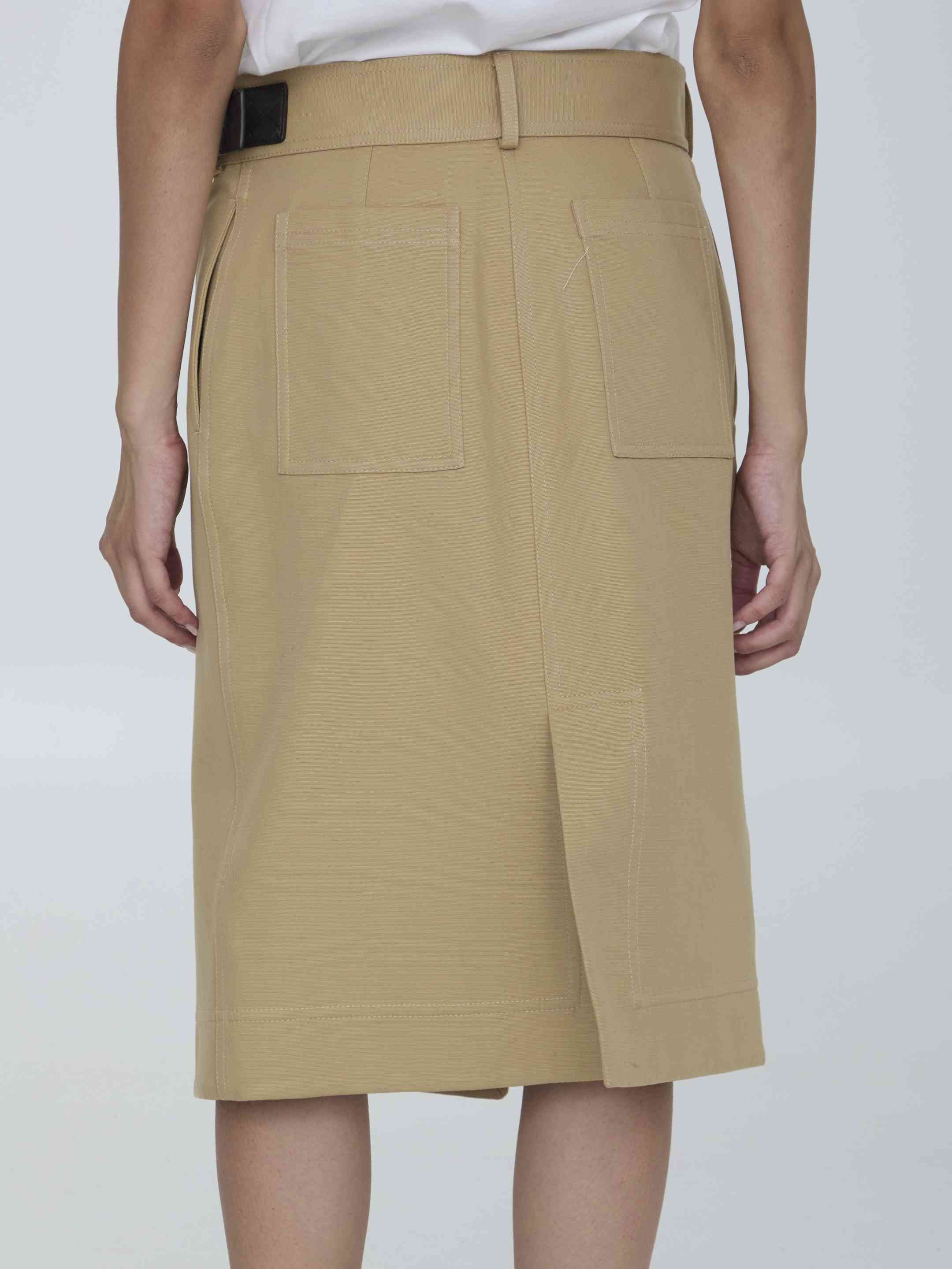 Bottega Veneta Women Wrap Midi Skirt - 4