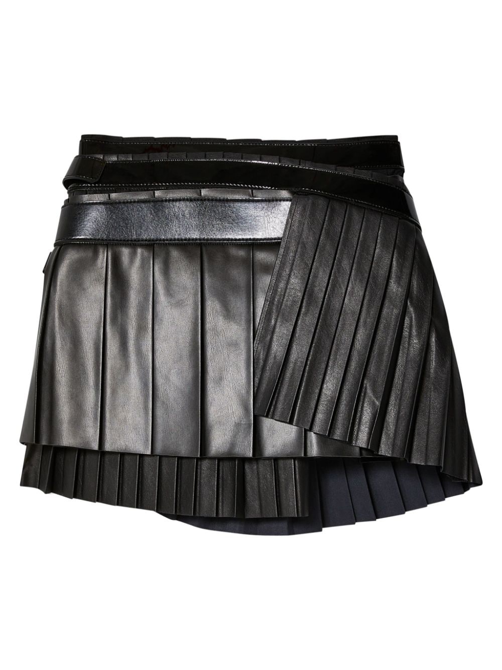 faux-leather mini skirt - 2