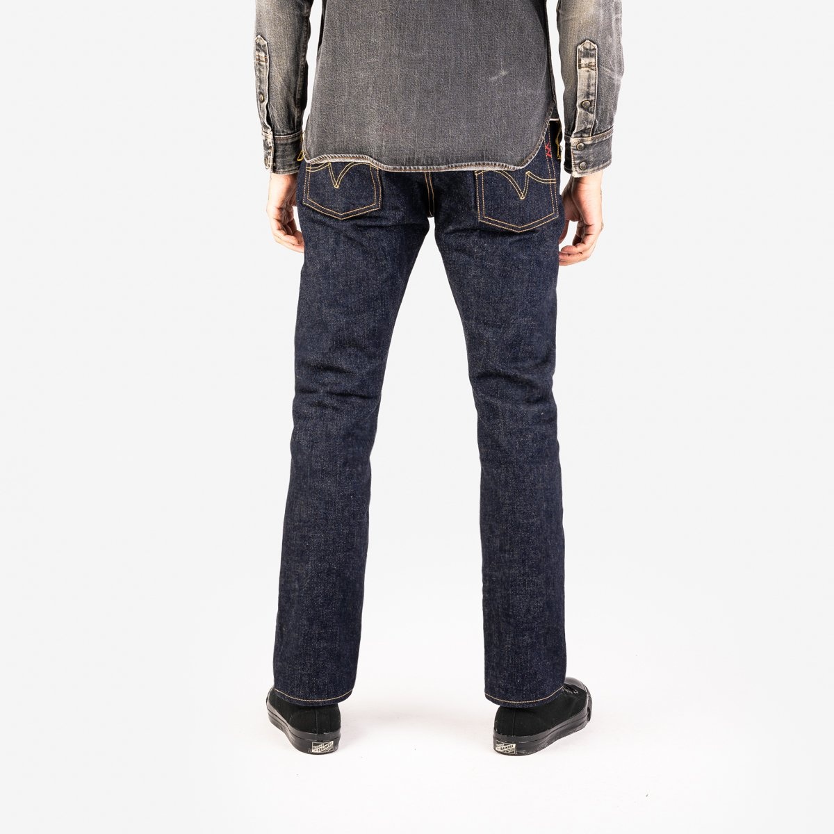 IH-555S-18 18oz Vintage Selvedge Denim Super Slim Cut Jeans - Indigo - 4