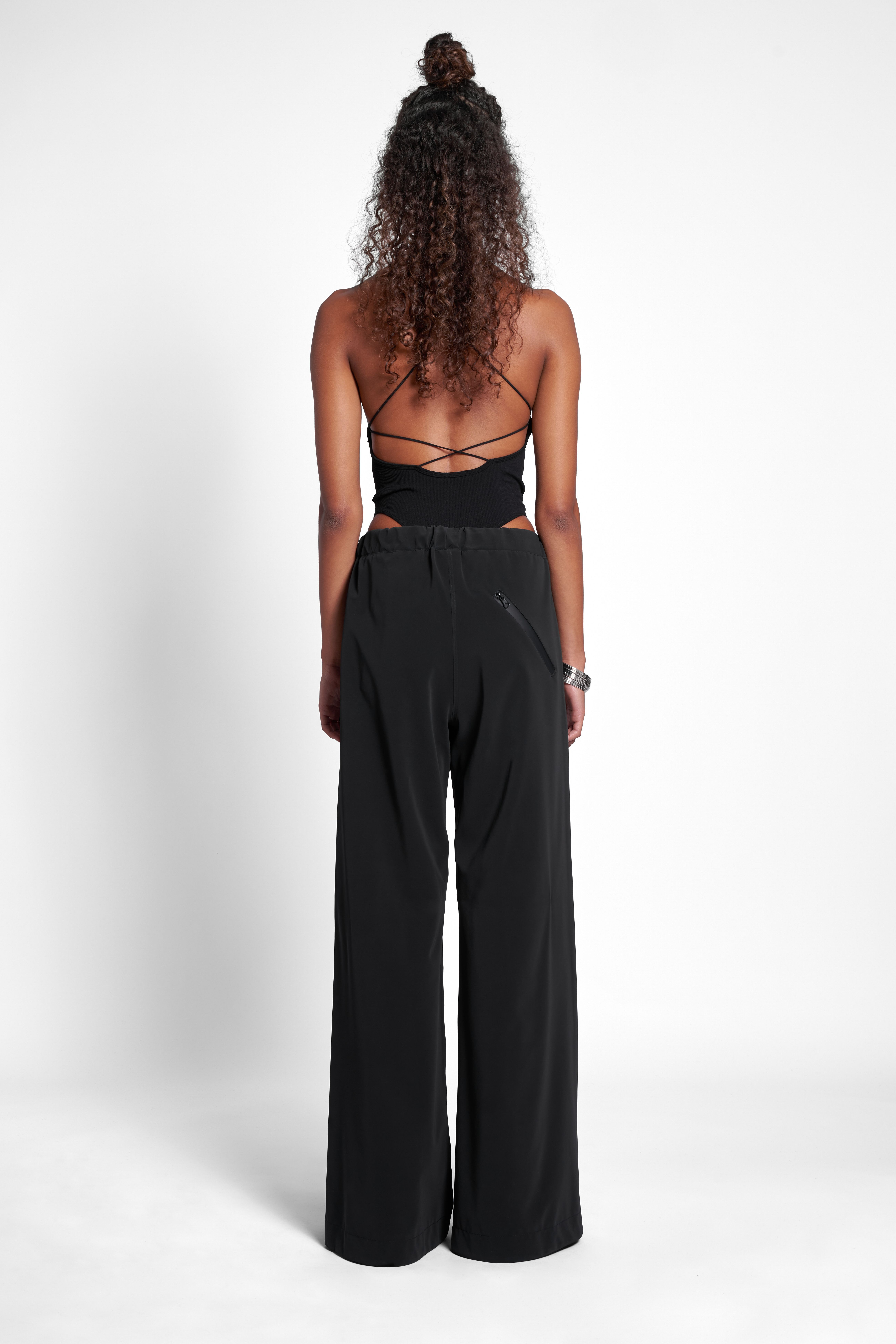 Jarla Matte Trousers Black - 4