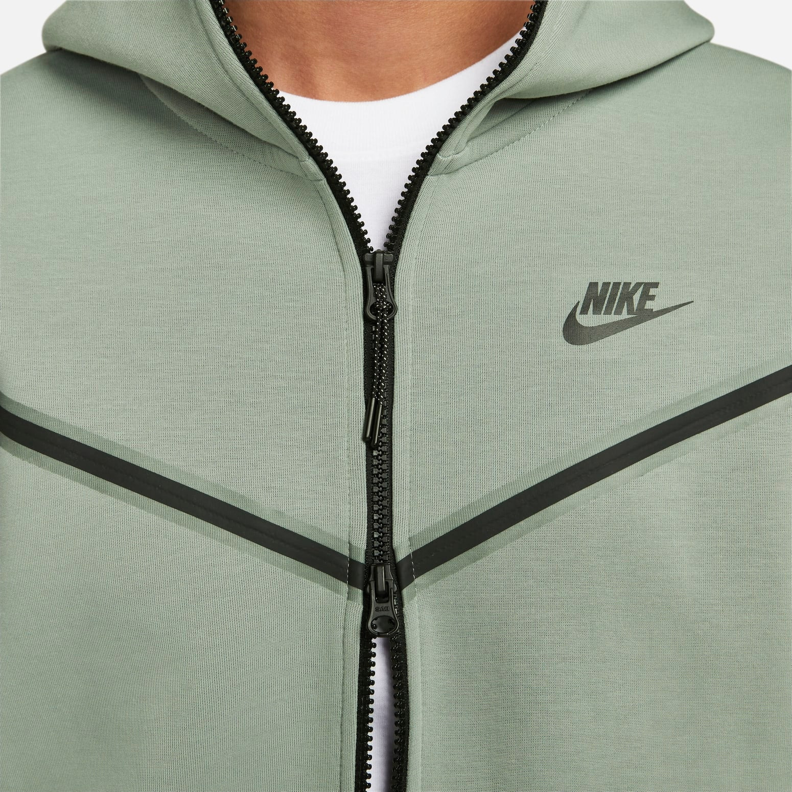 Nike Sportswear Tech Fleece Full-Zip Hoodie 'Mica Green' CU4489-330 - 3
