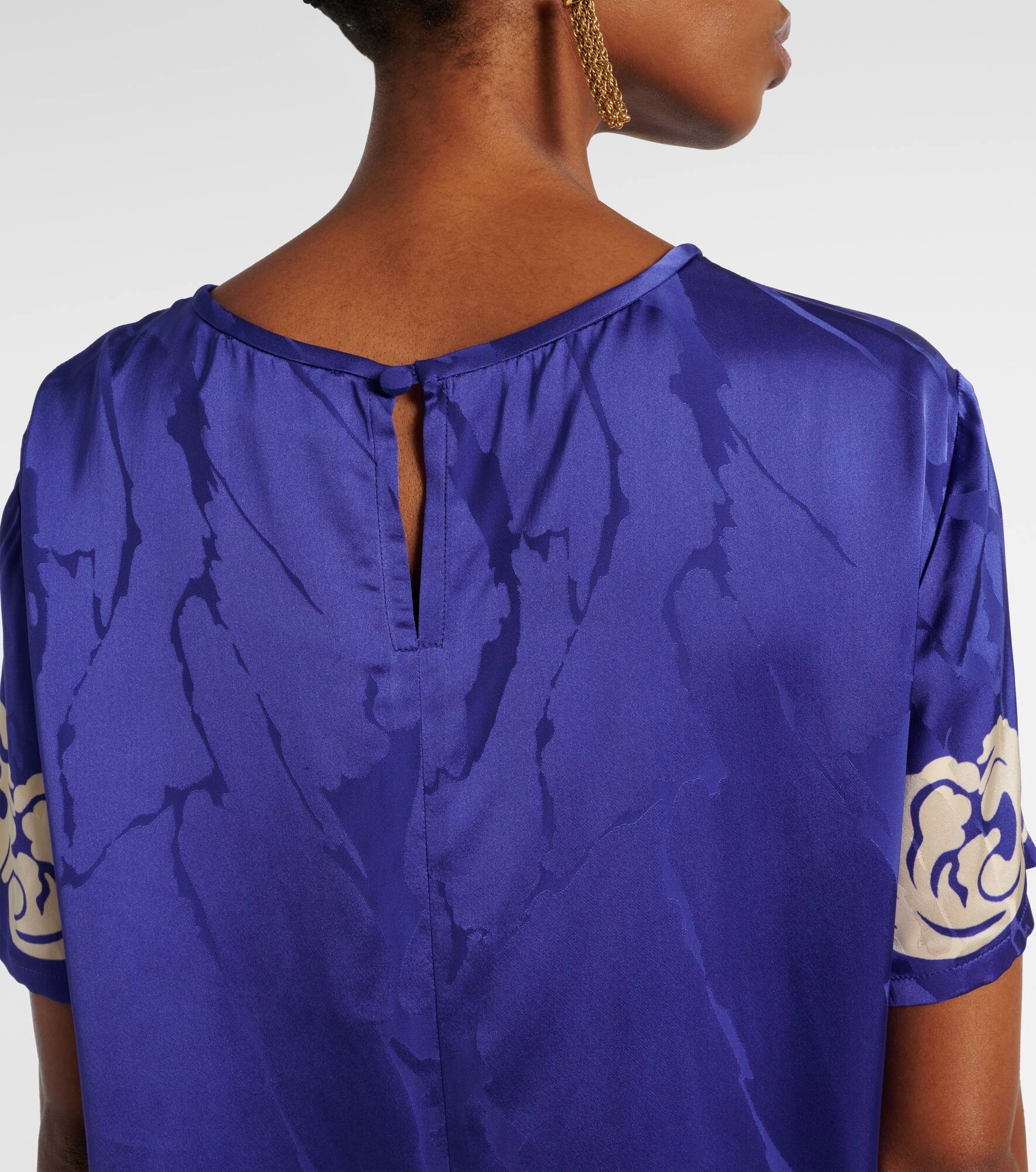 Floral satin top - 6
