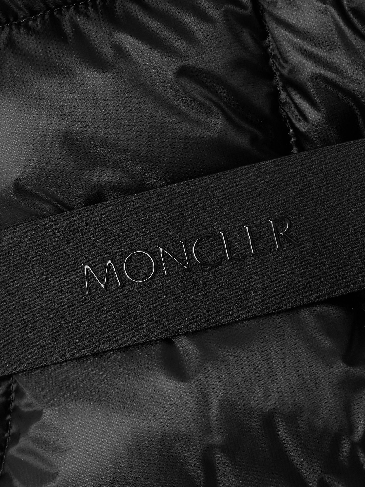 Gramont hooded belted quilted shell down jacket Black - 4