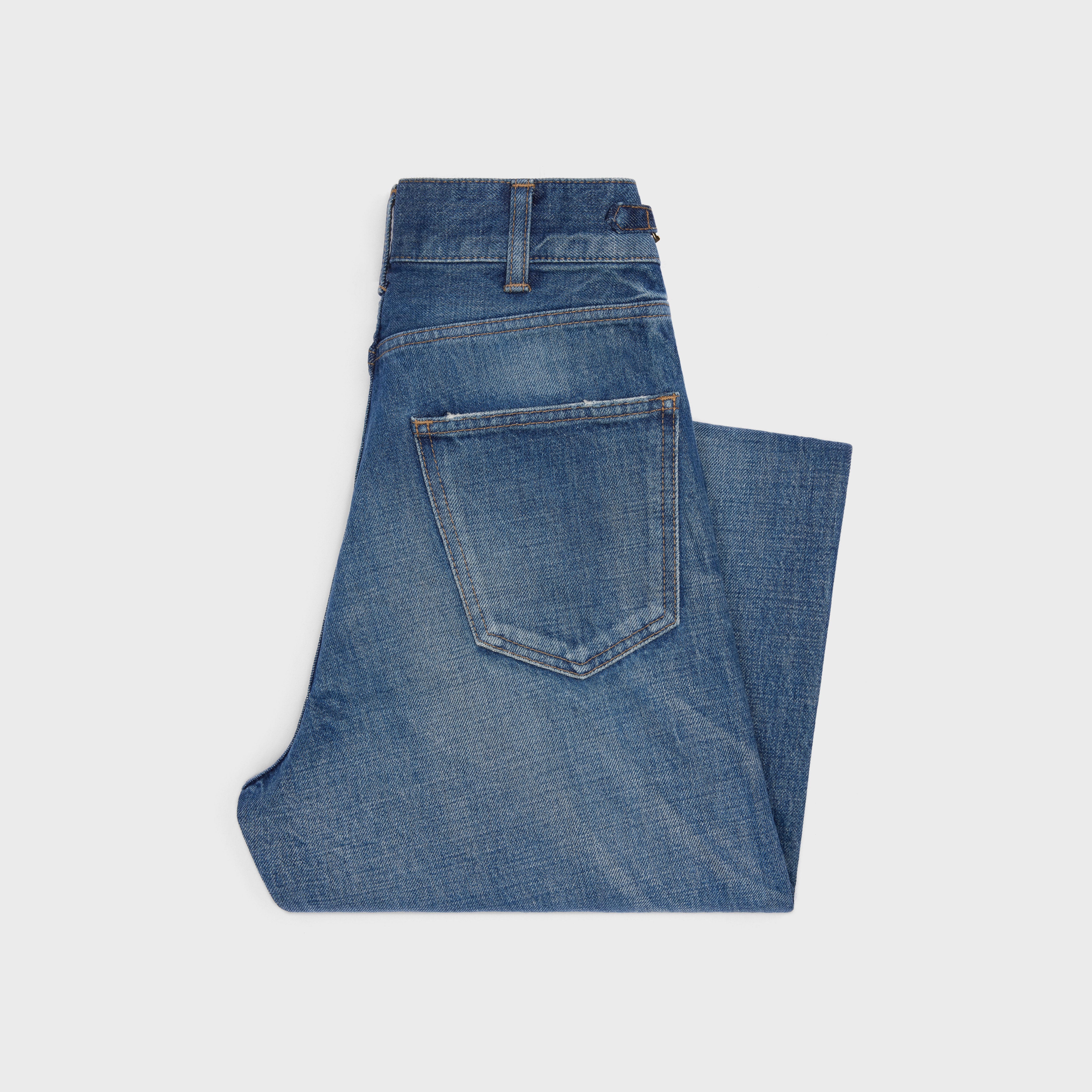 CELINE MARGARET JEANS IN DARK UNION WASH DENIM | REVERSIBLE