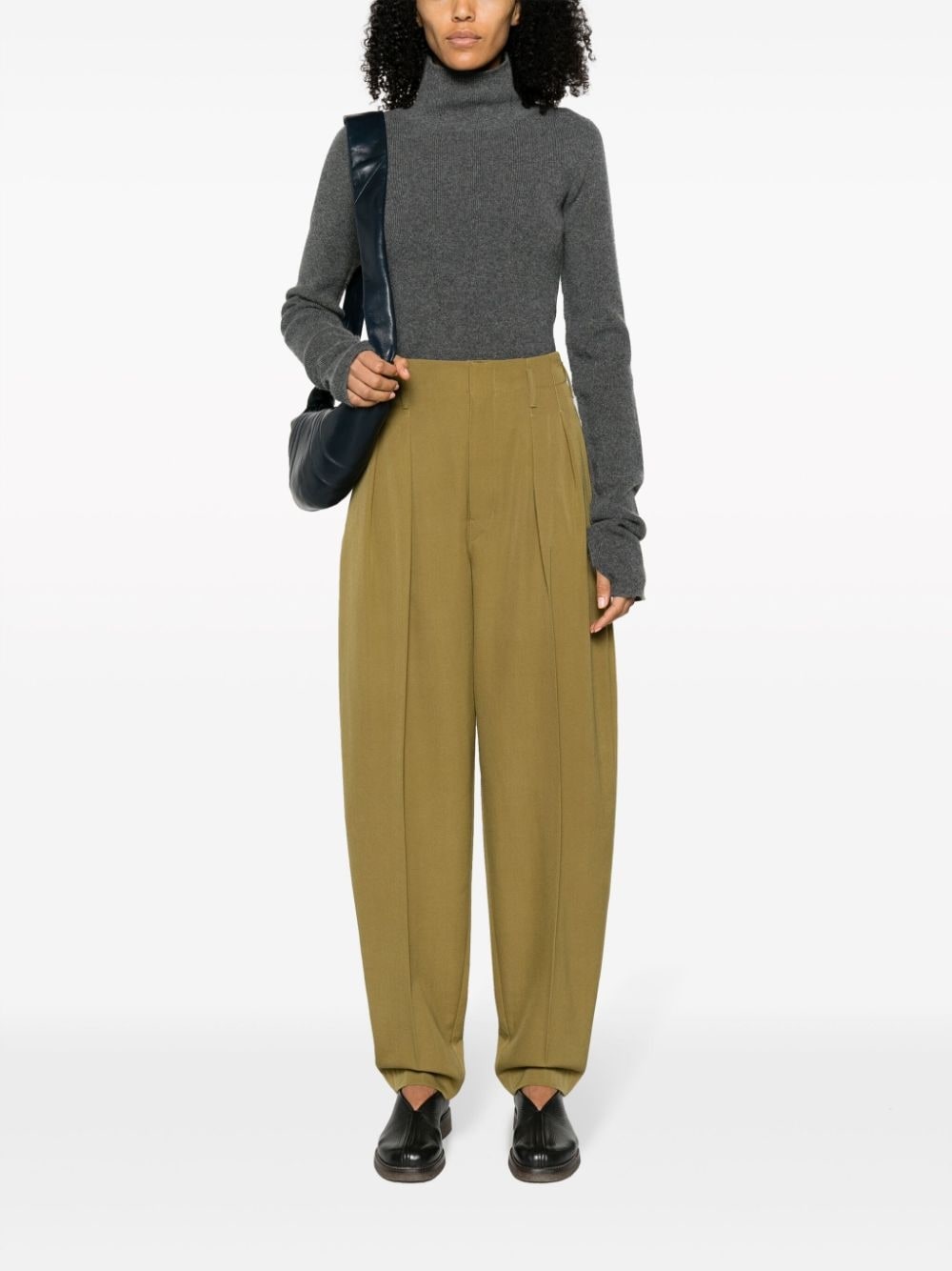 pleated virgin-wool trousers - 2