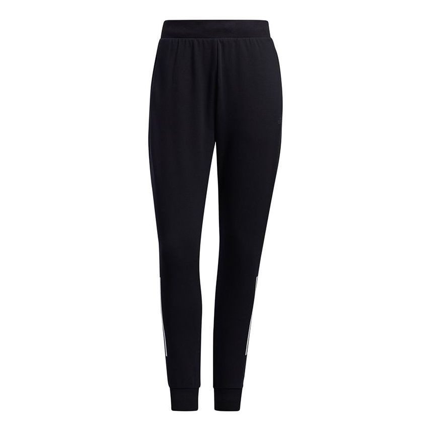 (WMNS) adidas Fi Pt Ft 3s Stripe Casual Sports Bundle Feet Long Pants/Trousers Black GP0661 - 1