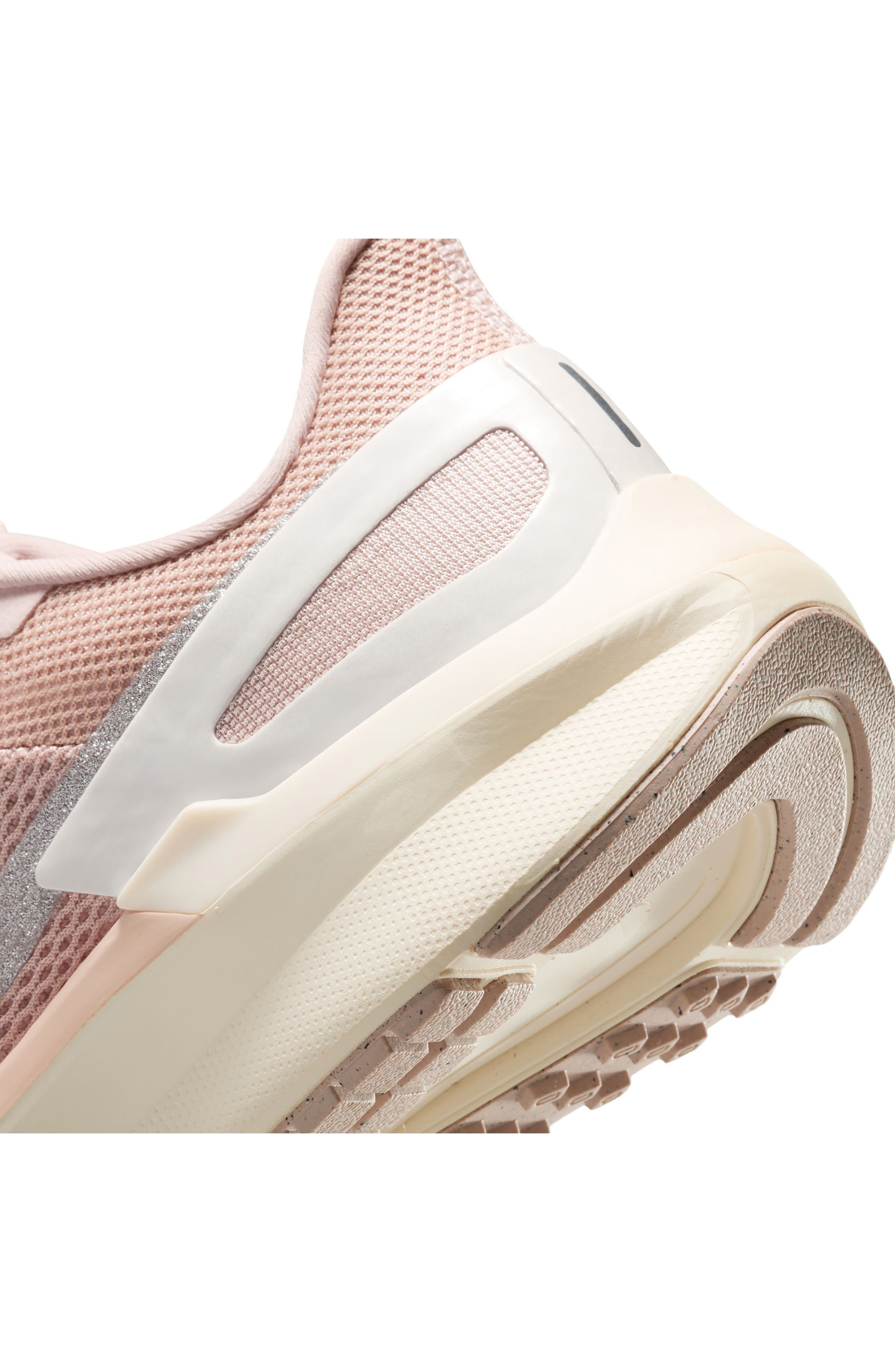 Nike Air Zoom Structure 25 Road Running Shoe in Pink Oxford/Pale Ivory at Nordstrom - 7