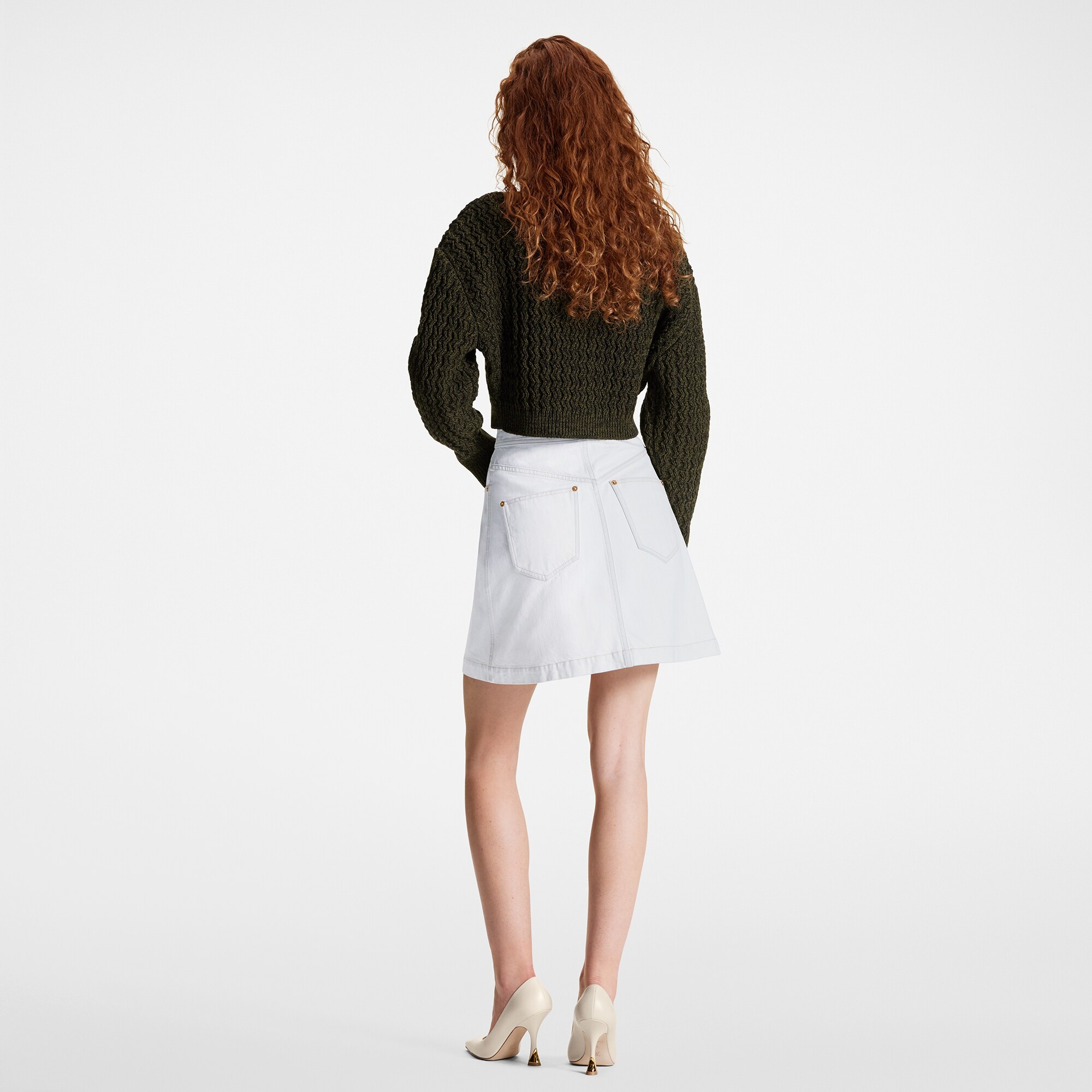 Ribbed Knit Cropped Turtleneck - 3