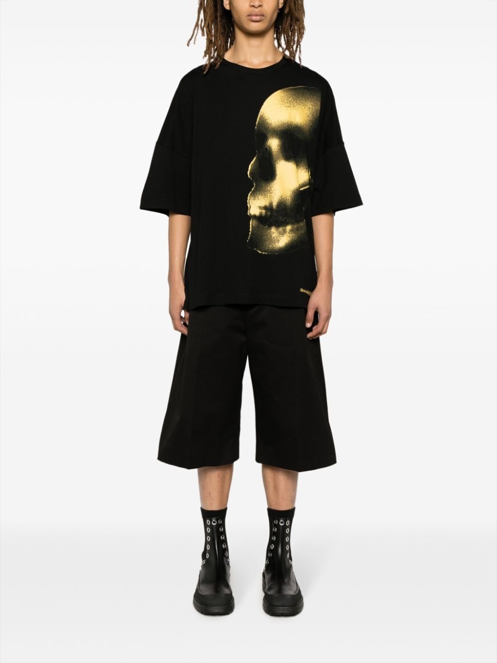 Skull-print cotton T-shirt - 2