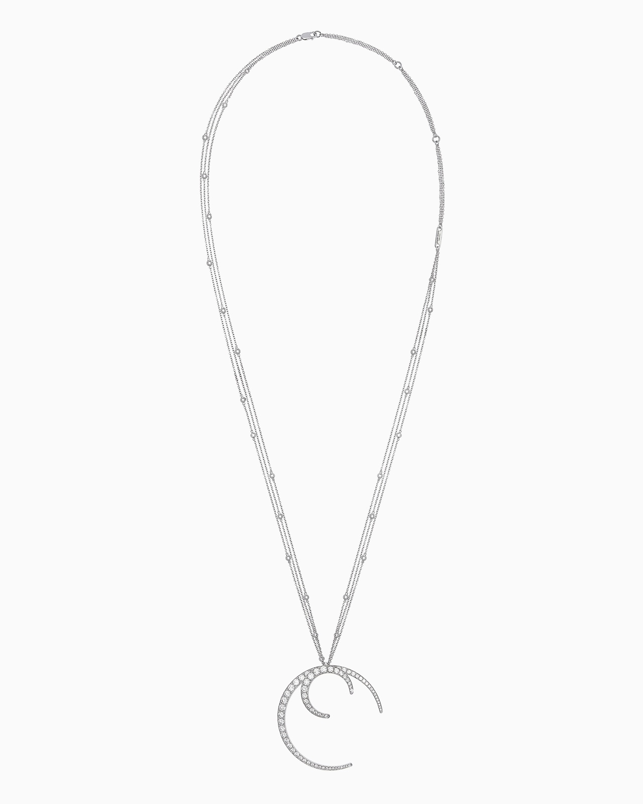 18K WHITE-GOLD, DIAMOND FIRMAMENTO NECKLACE - 1