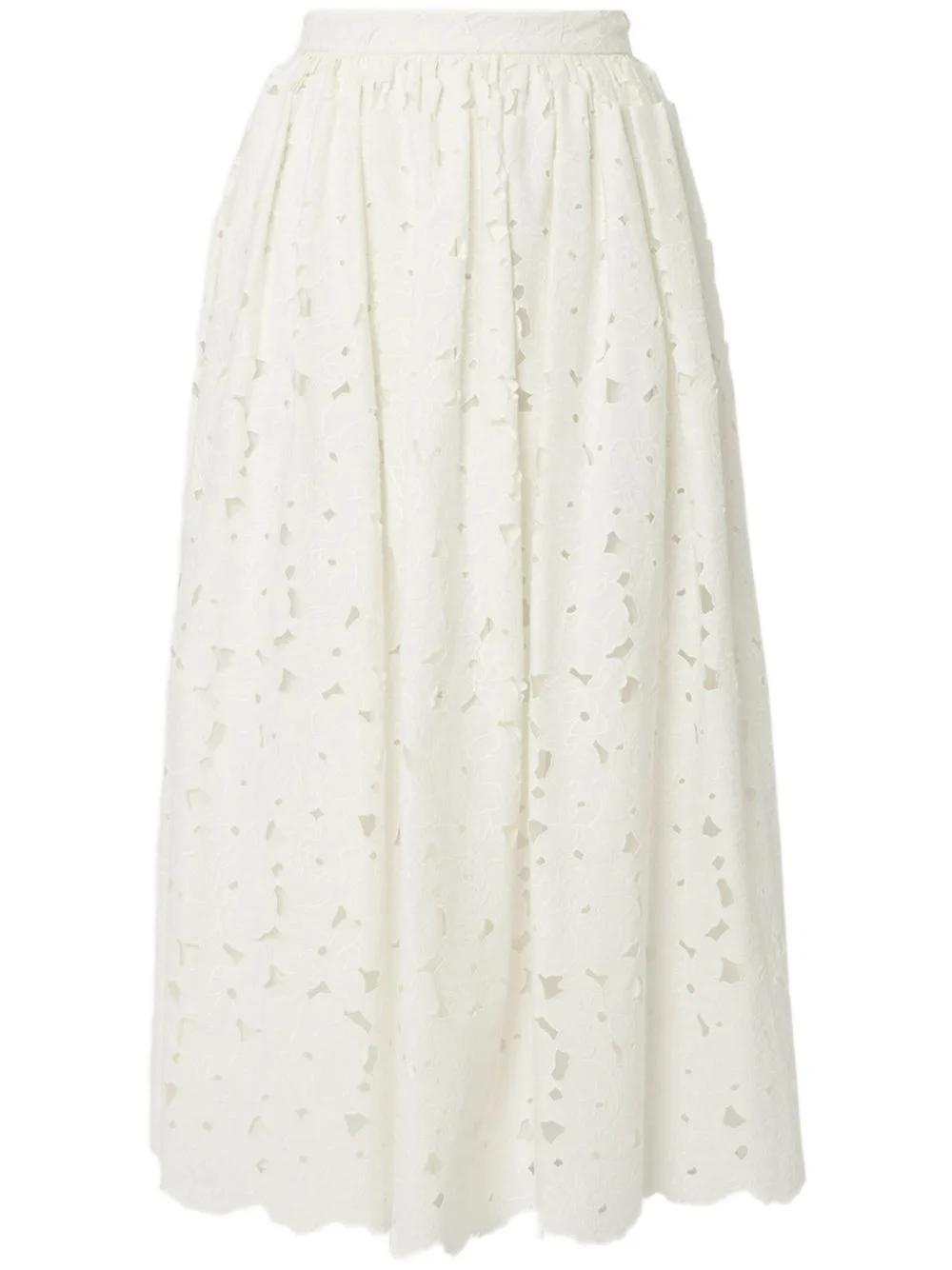 gathered midi skirt - 1