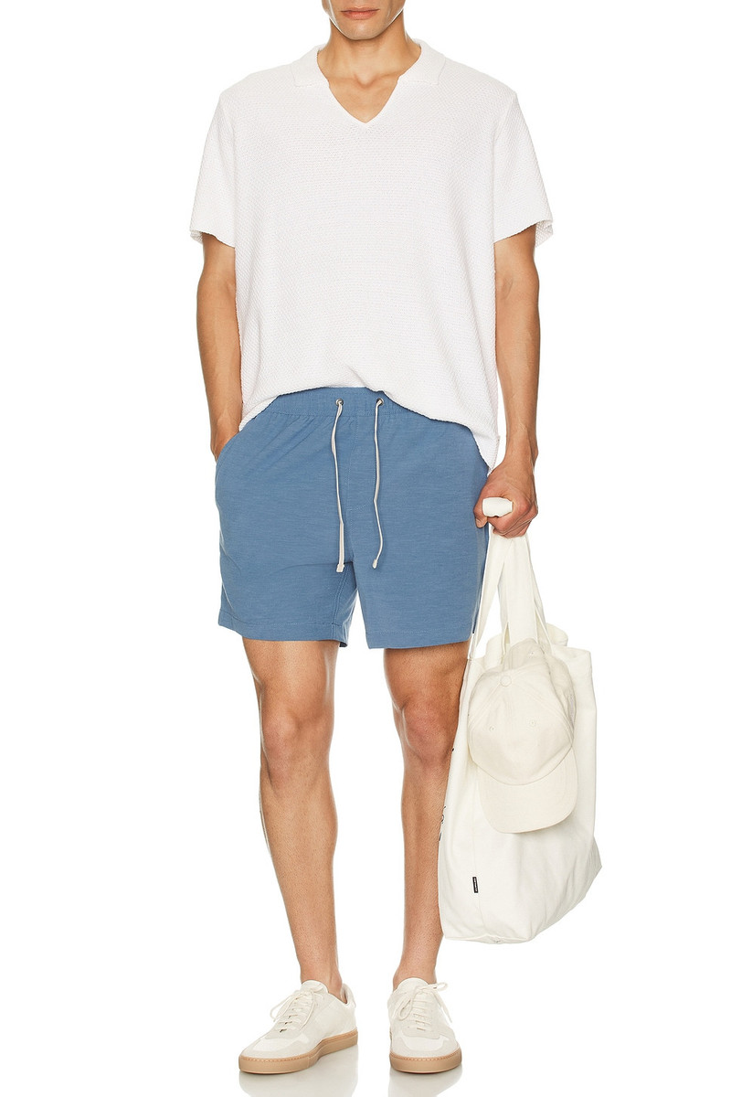 onia Cotton Crochet Johnny Collar Polo outlook