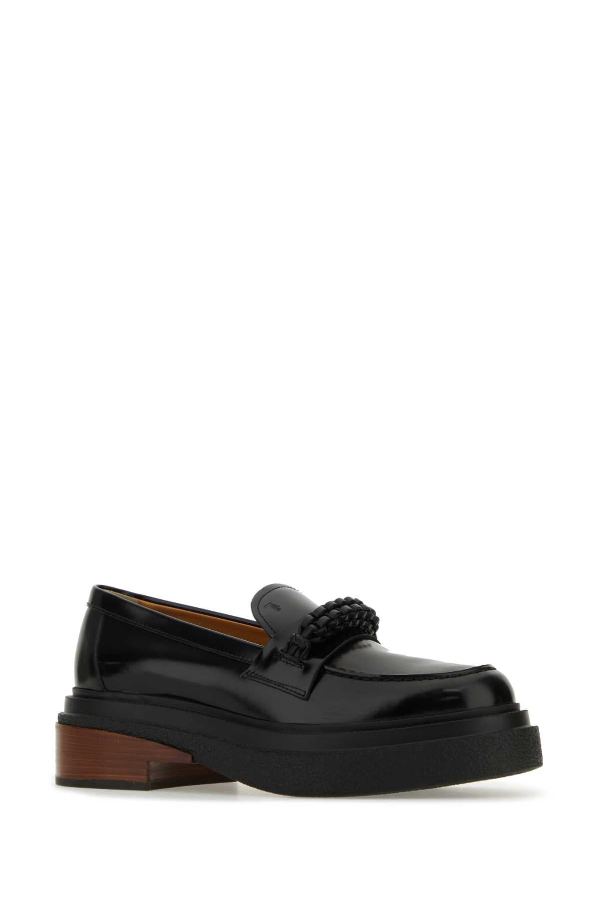 Tod's Women Black Leather Loafers - 2