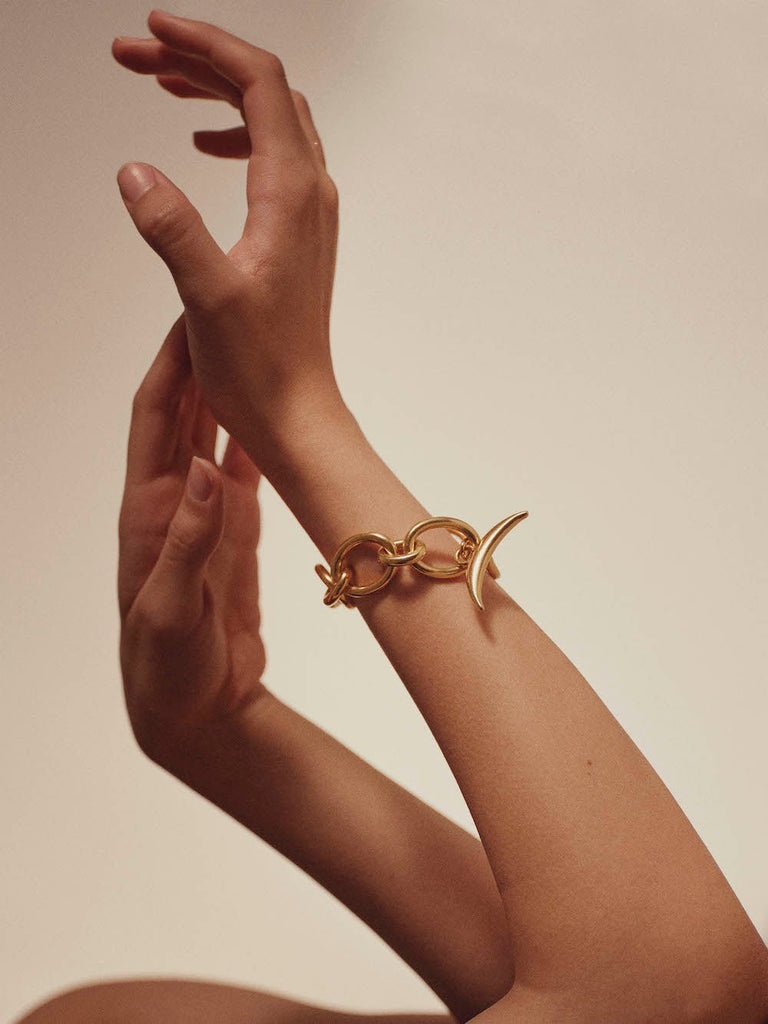 BANANA CHAIN BRACELET GOLD - 2