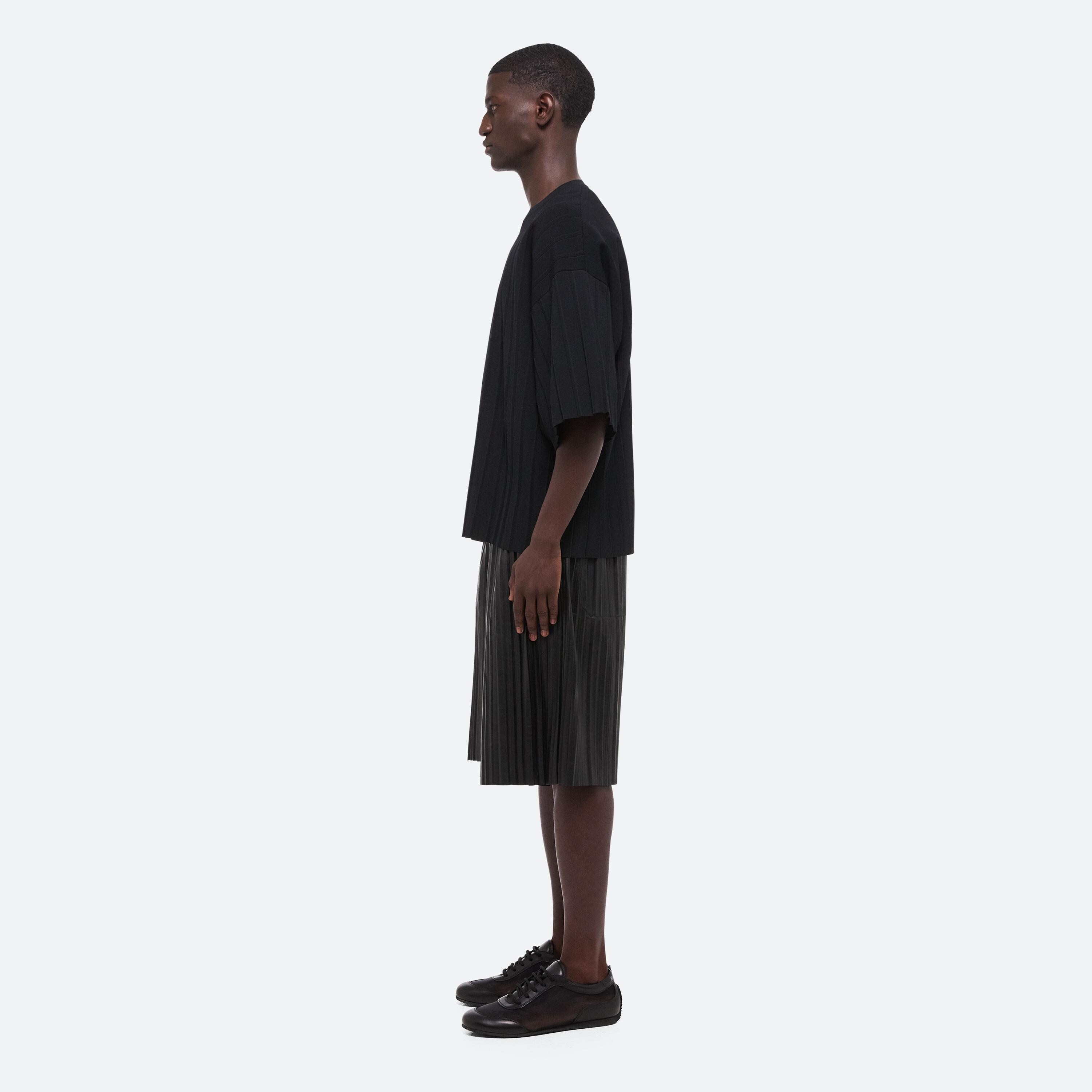 OVERSIZED PLEATED TEE - 4