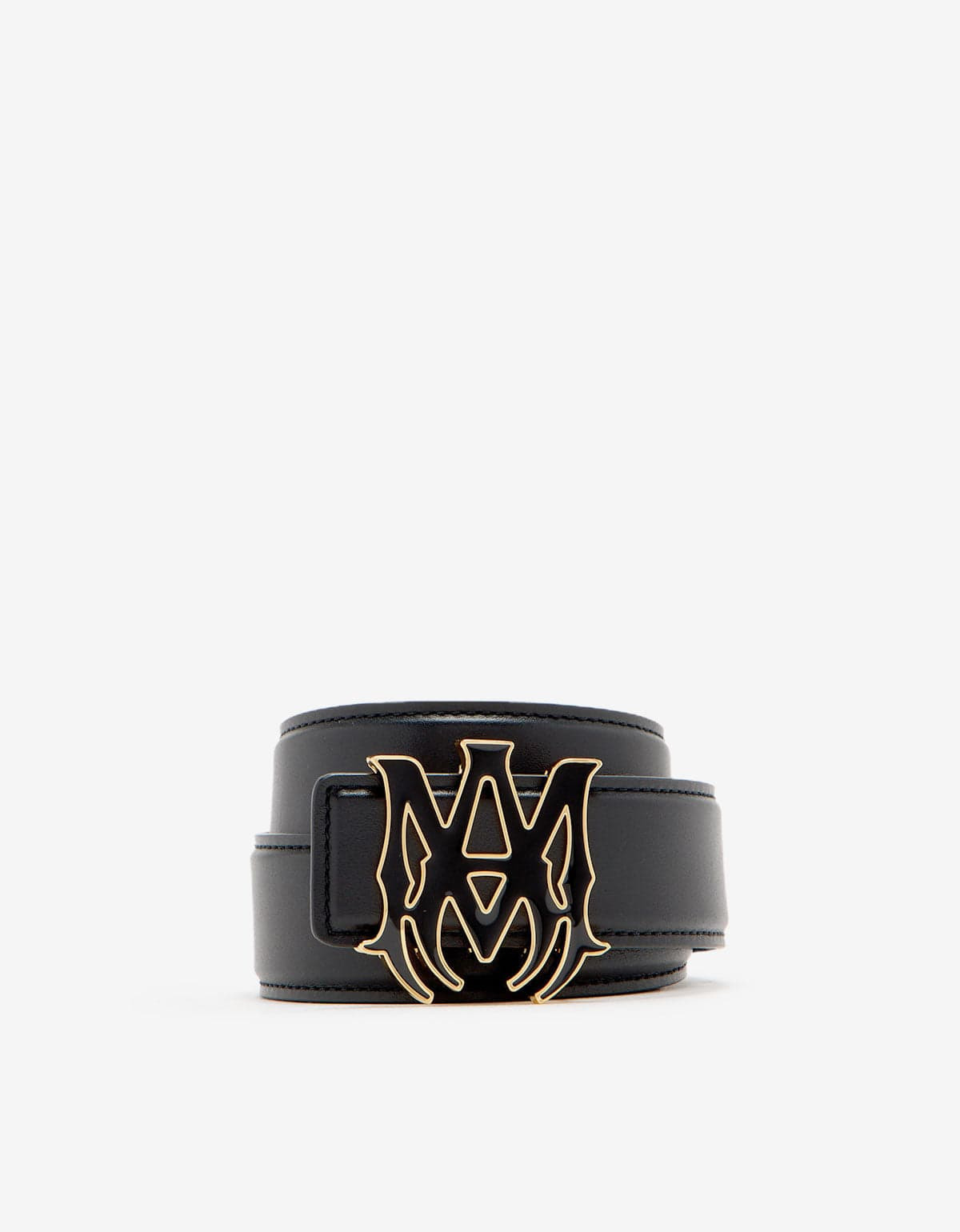 Amiri Black MA Core Logo Belt - 1