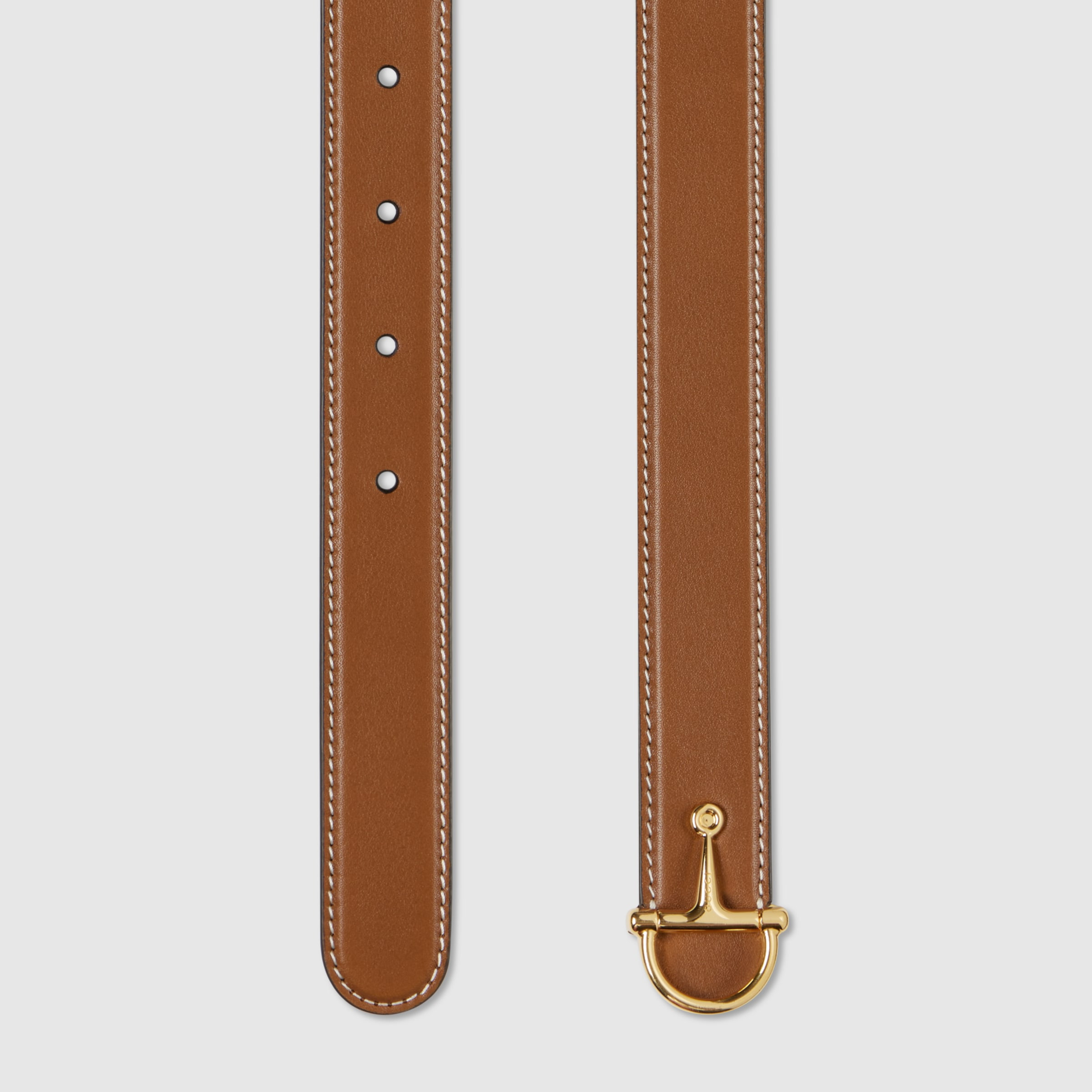 Thin belt with half-Horsebit buckle - 2