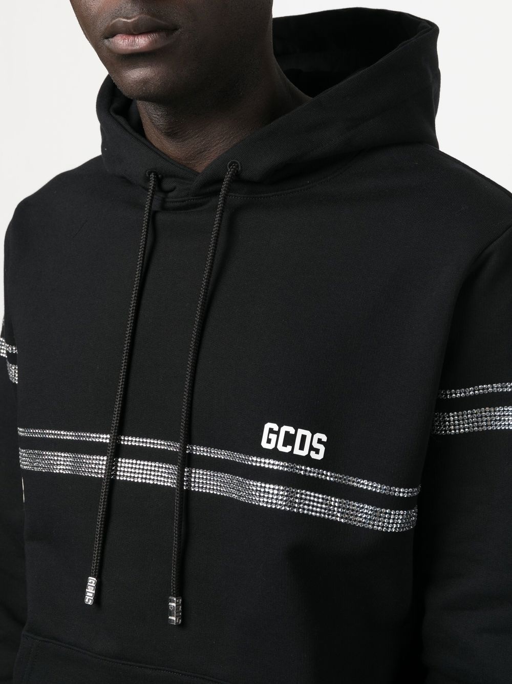 crystal-embellished hoodie - 5