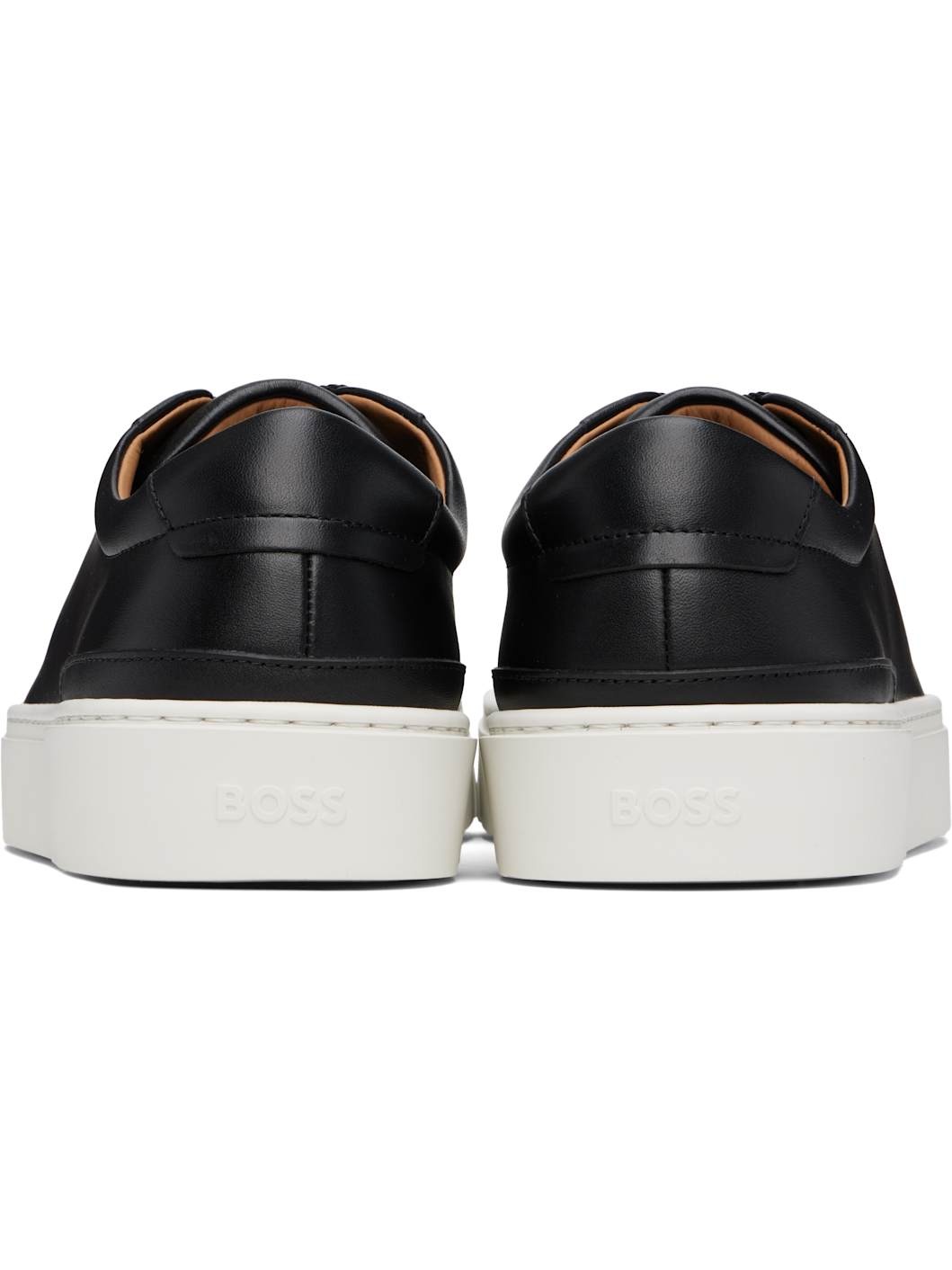 Black Gary Leather Low-Top Sneakers - 2