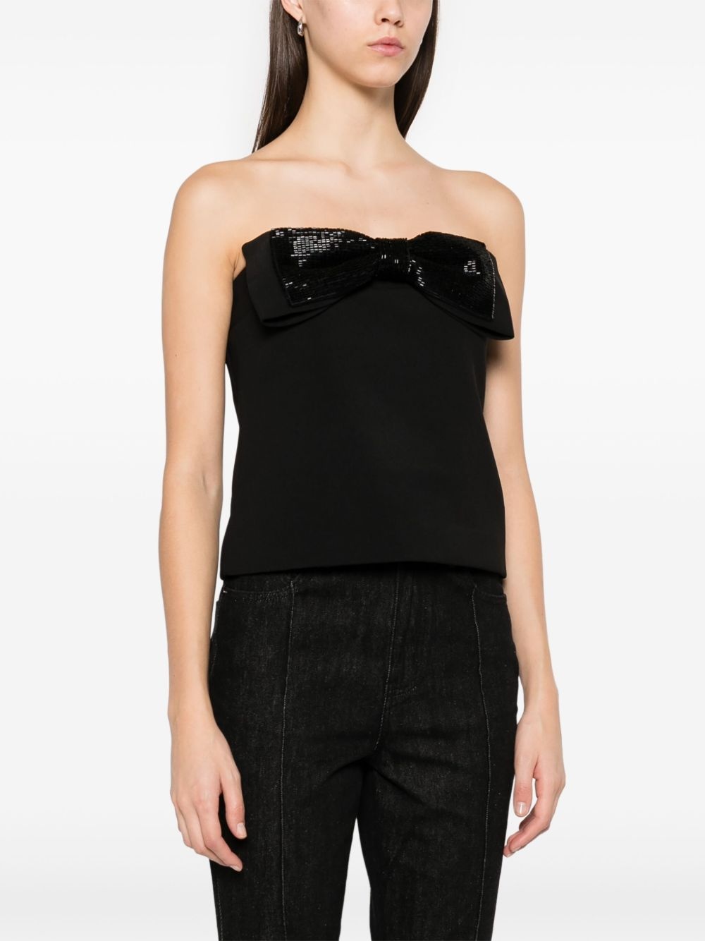 crepe bandeau top - 3