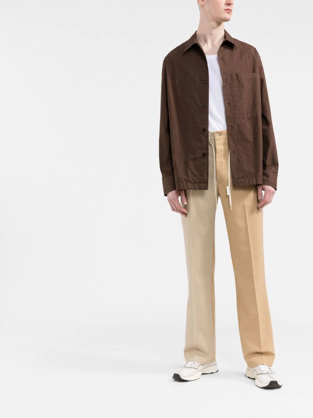 two-tone tailored trousers - 2