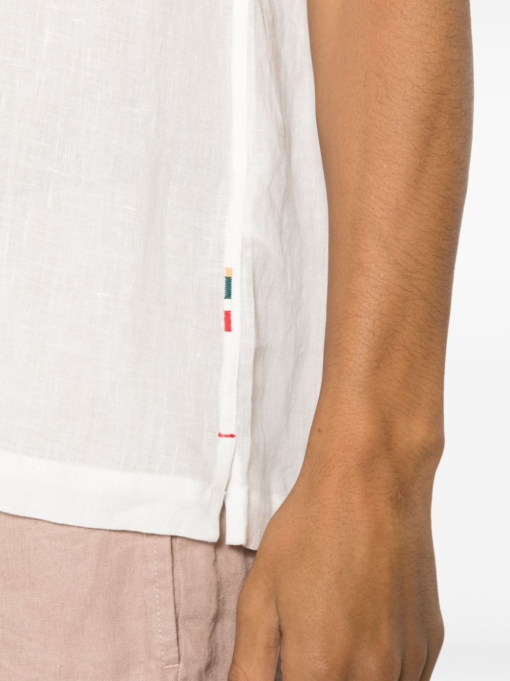 Maitan short-sleeved linen shirt - 5