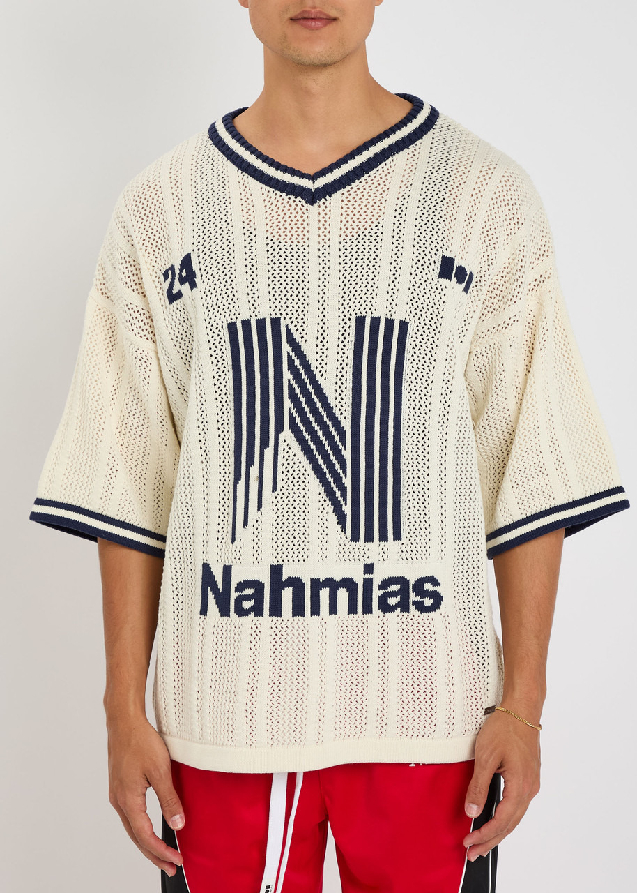 Nahmias Intarsia Open-knit Cotton Shirt - 2