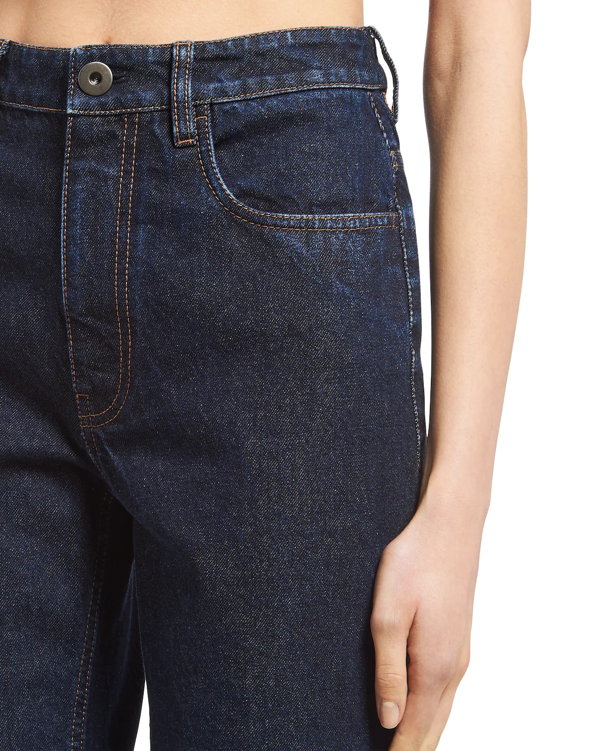 Indigo denim five-pocket jeans - 5