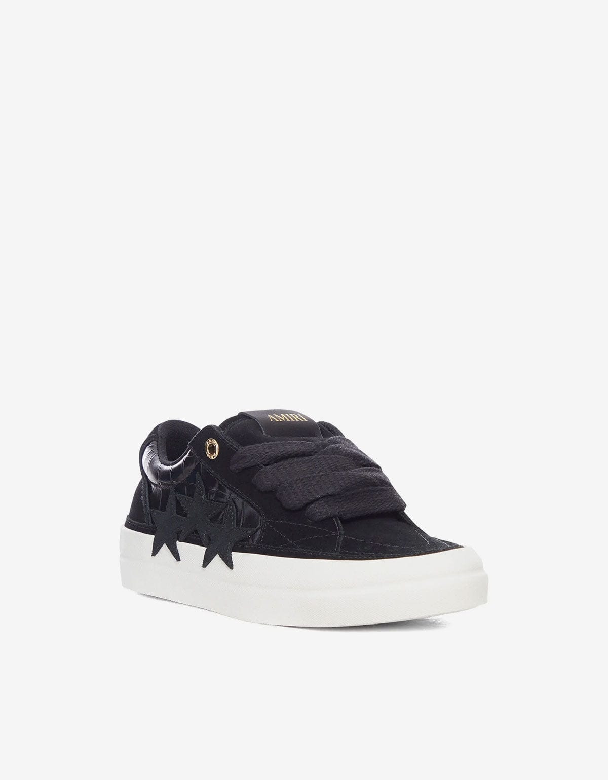 Amiri Black Croc Debossed Sunset Skate Trainers - 3