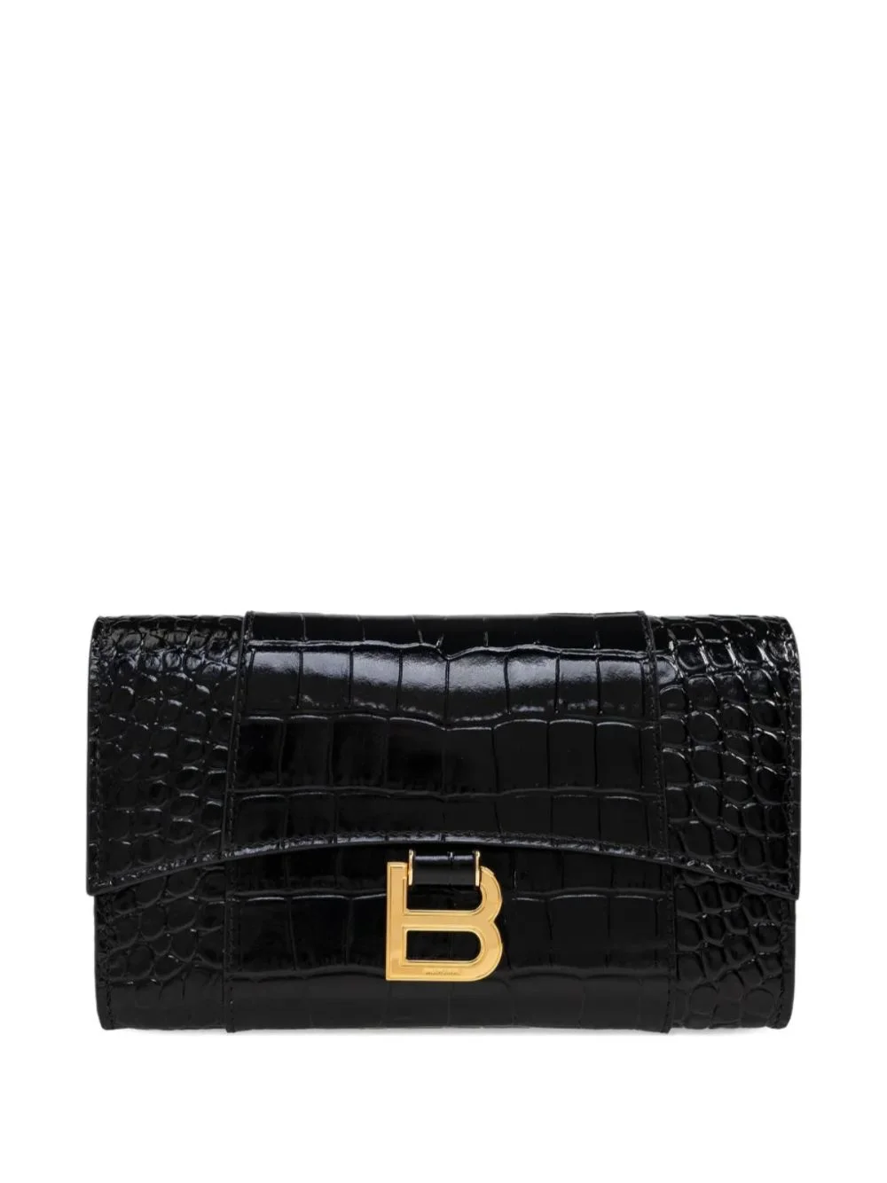 Hourglass crocodile-effect wallet - 1