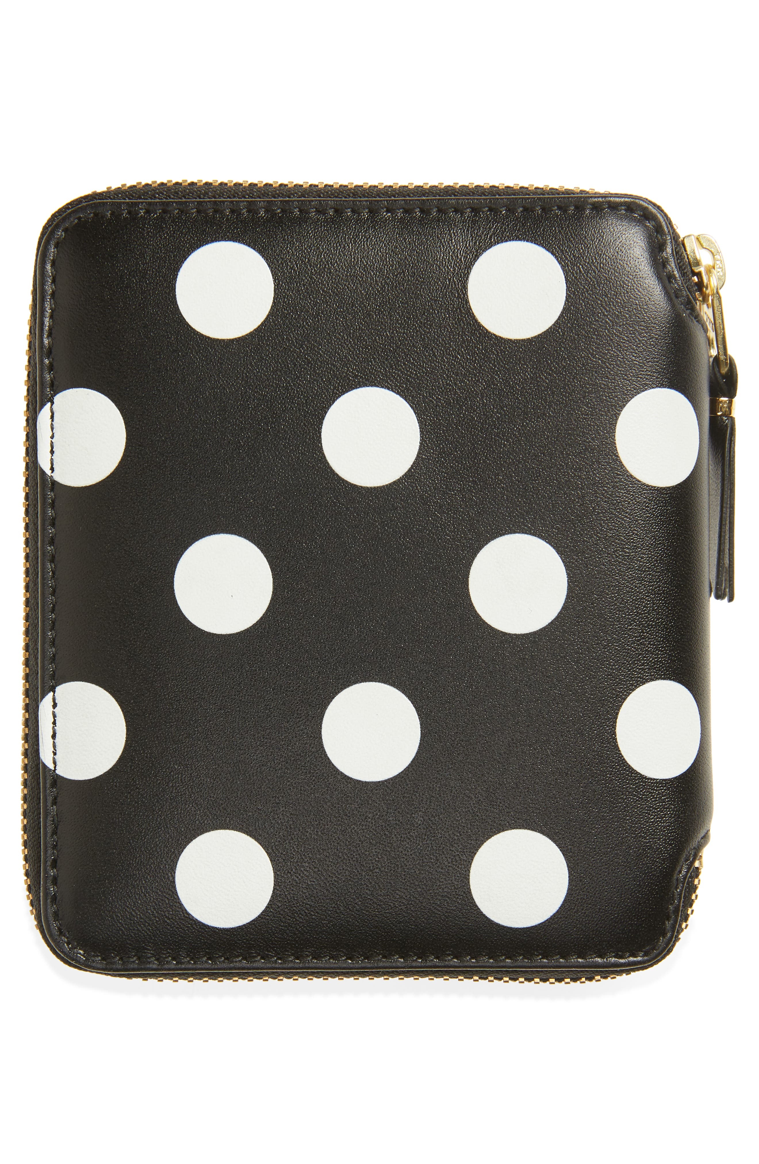 Comme des Garçons Wallets Dot Print Leather Wallet in Black at Nordstrom - 4