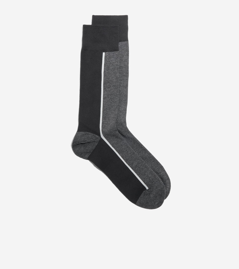 COLE HAAN Men's Clocking Dress Crew Socks outlook