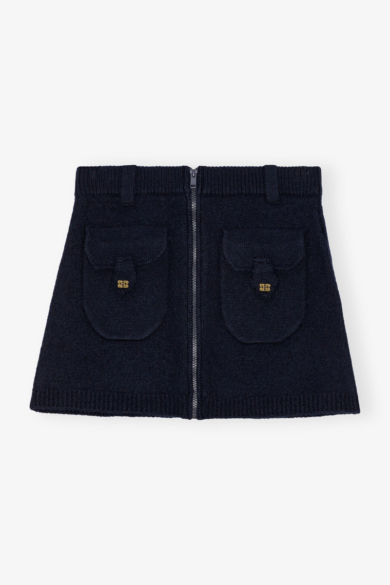 DARK BLUE MINI SKIRT 1