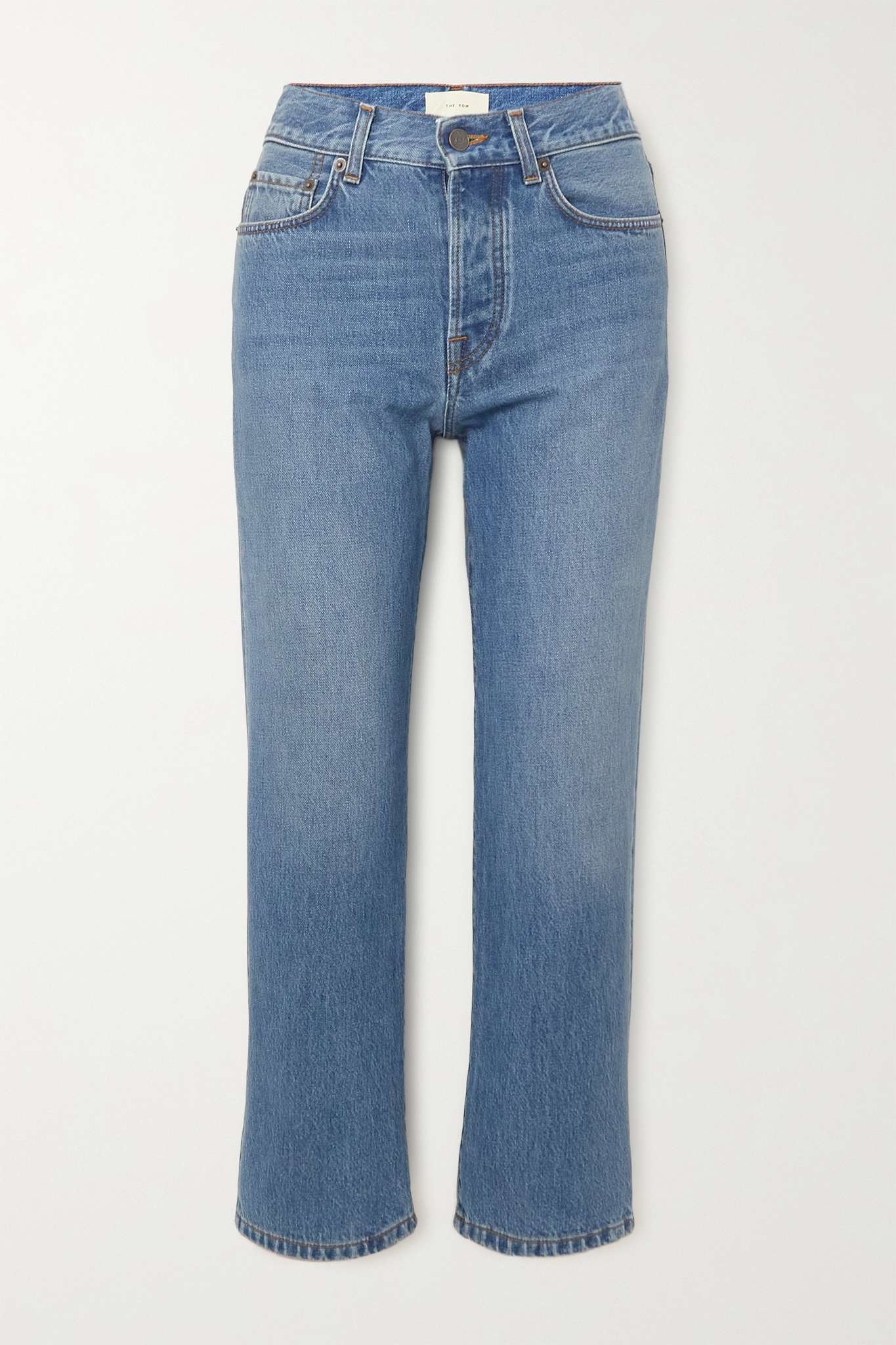 Lesley mid-rise straight-leg jeans - 1