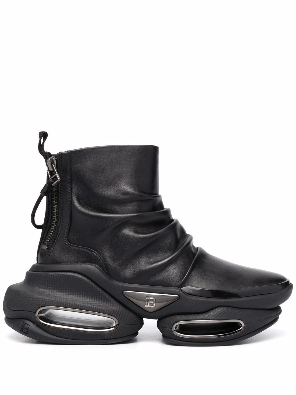 ruched chunky boots - 1