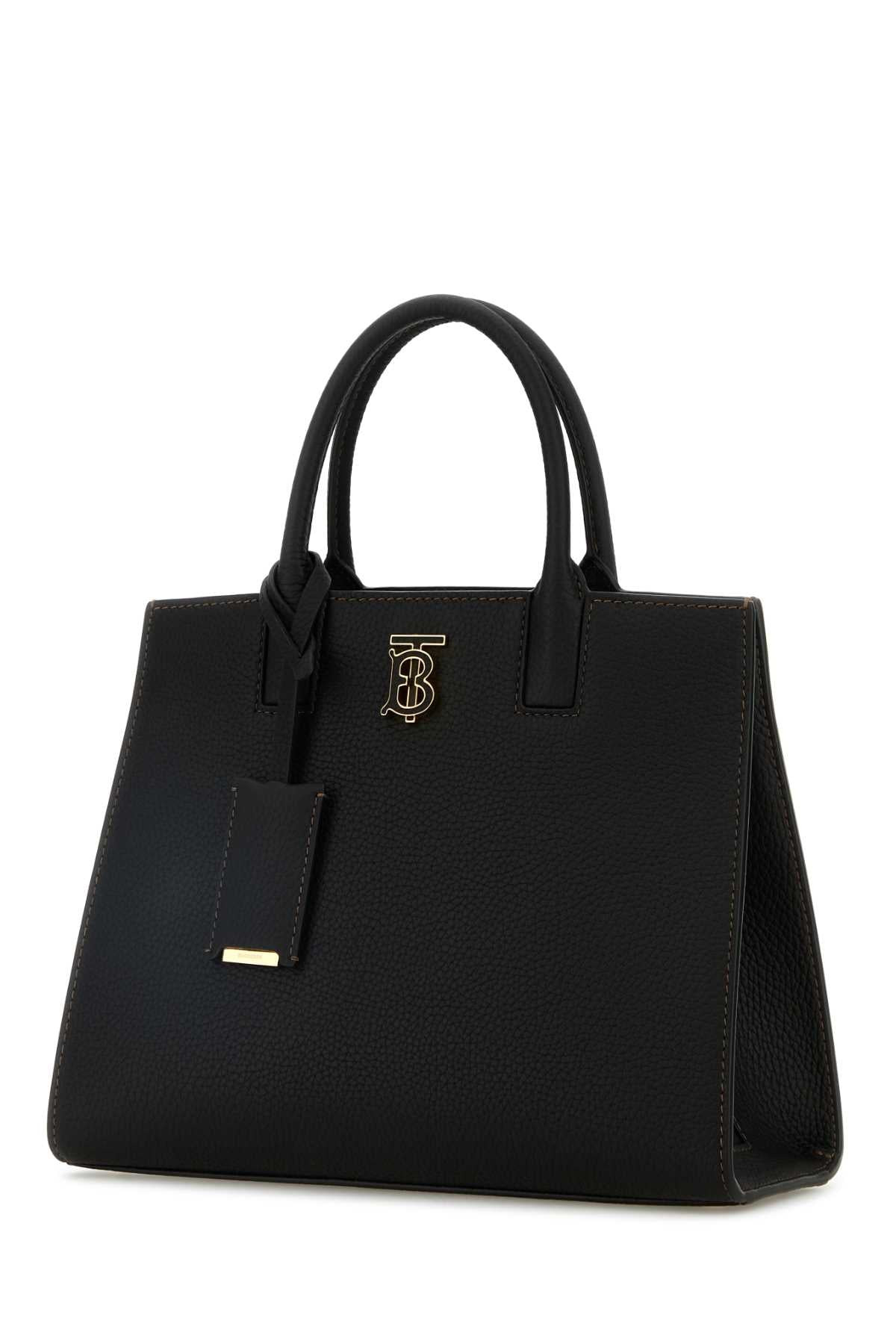 Burberry Women Black Leather Shopping Bag - 2