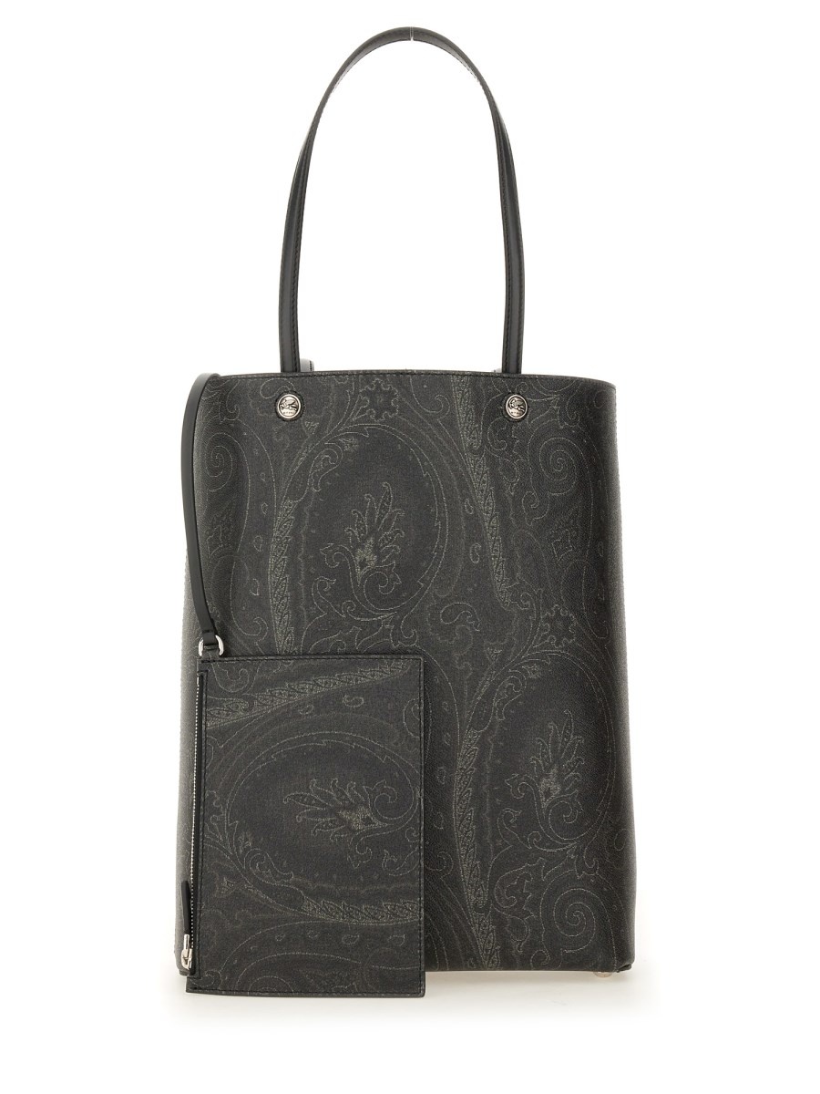 PAISLEY SHOPPING BAG WITH CLUTCH - 2