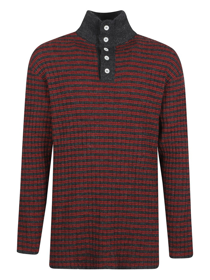 highneck striped knitwear 1