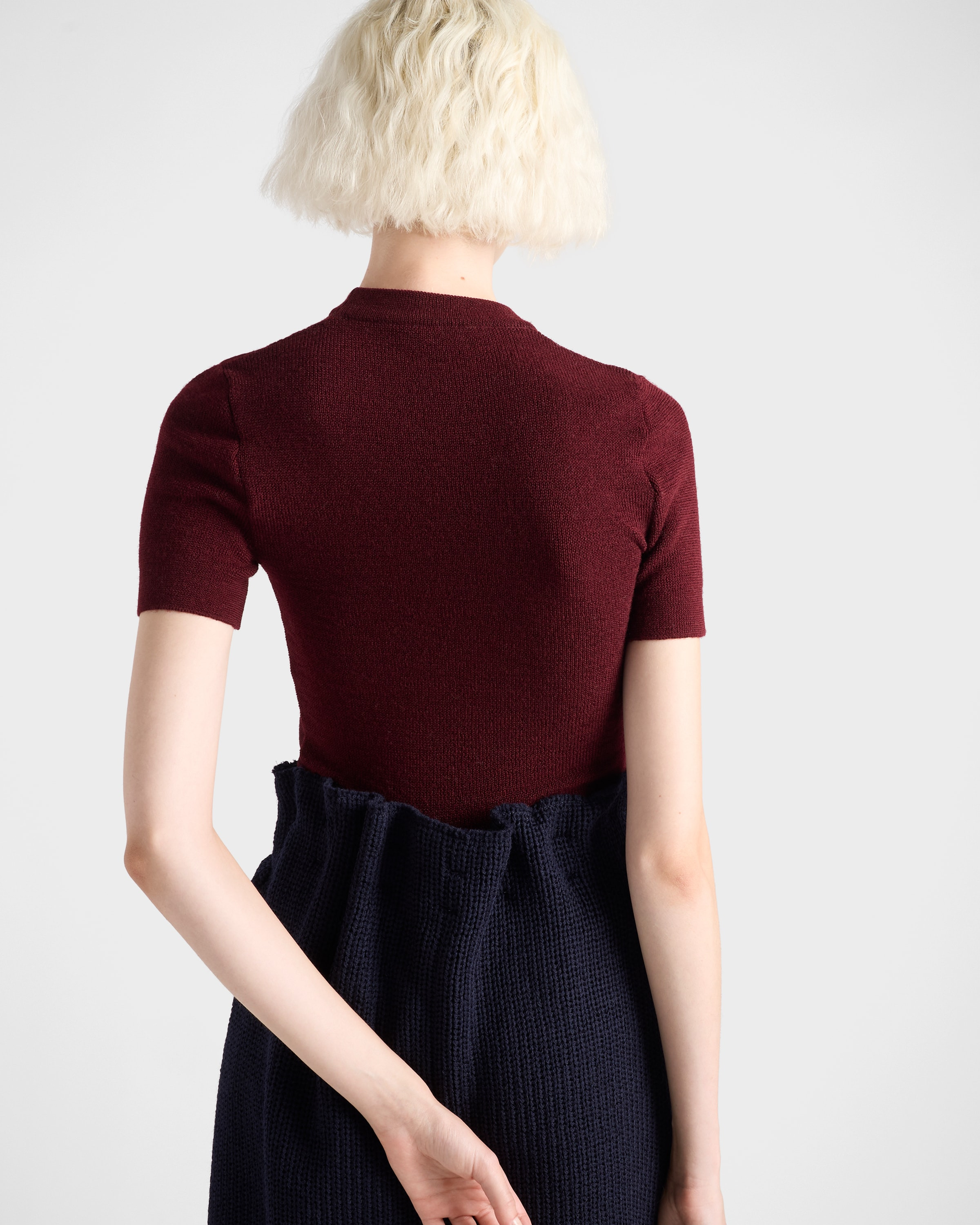 Wool knit midi skirt - 3