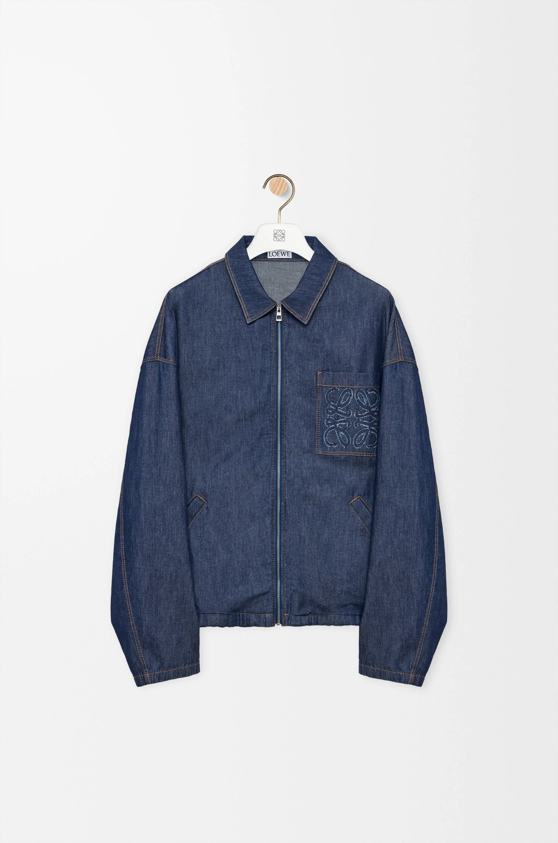 Zip-up jacket in cotton - 1