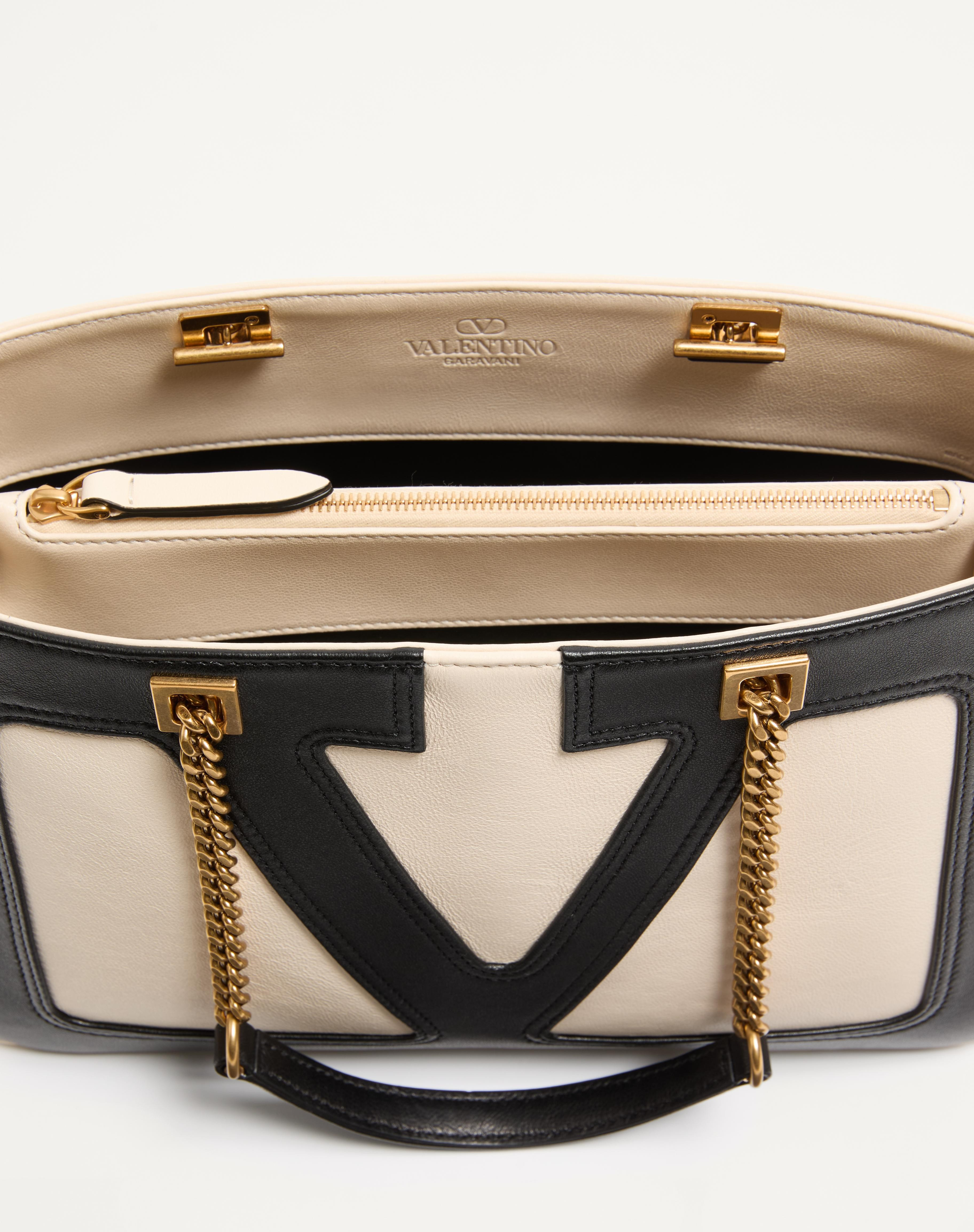 VALENTINO GARAVANI VIVA SUPERSTAR SMALL NAPPA LEATHER SHOPPING BAG - 6