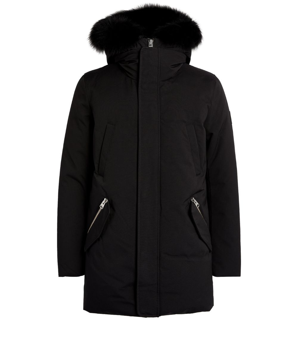 Mens Mackage black Fur-Lined Moritz Parka