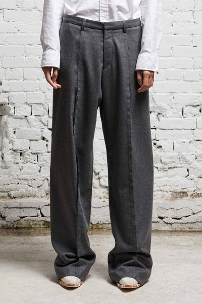 R13 INVERTED TROUSER - GREY WOOL FLANNEL outlook
