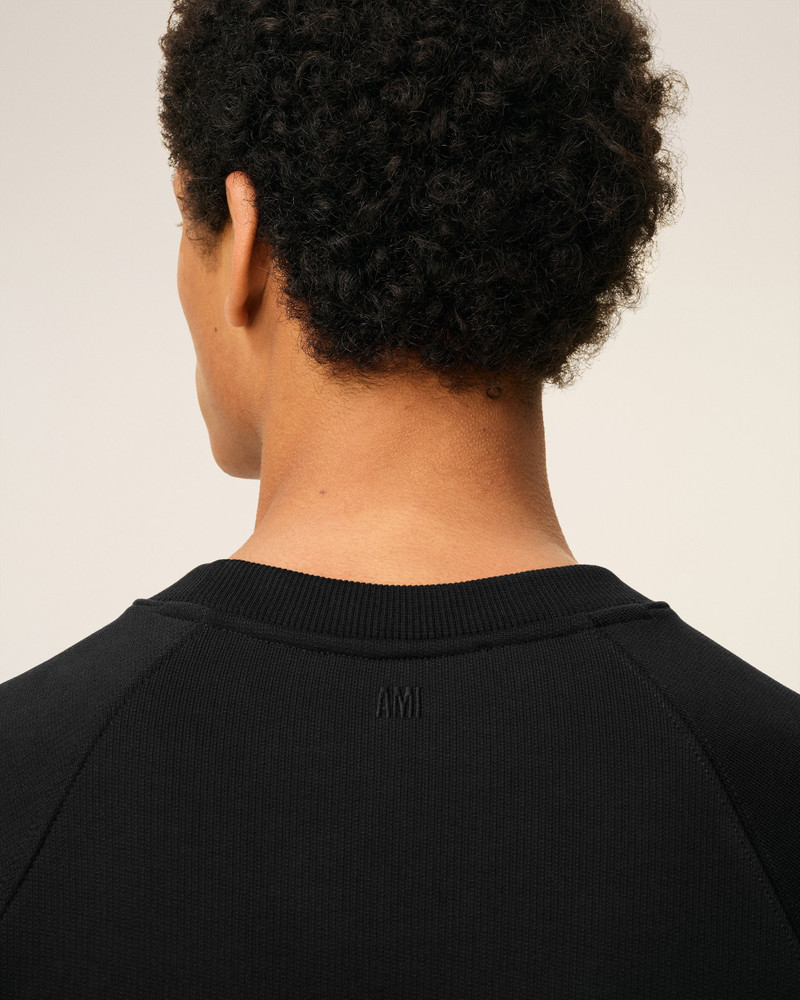BLACK COTTON AMI DE COEUR SWEATSHIRT 4
